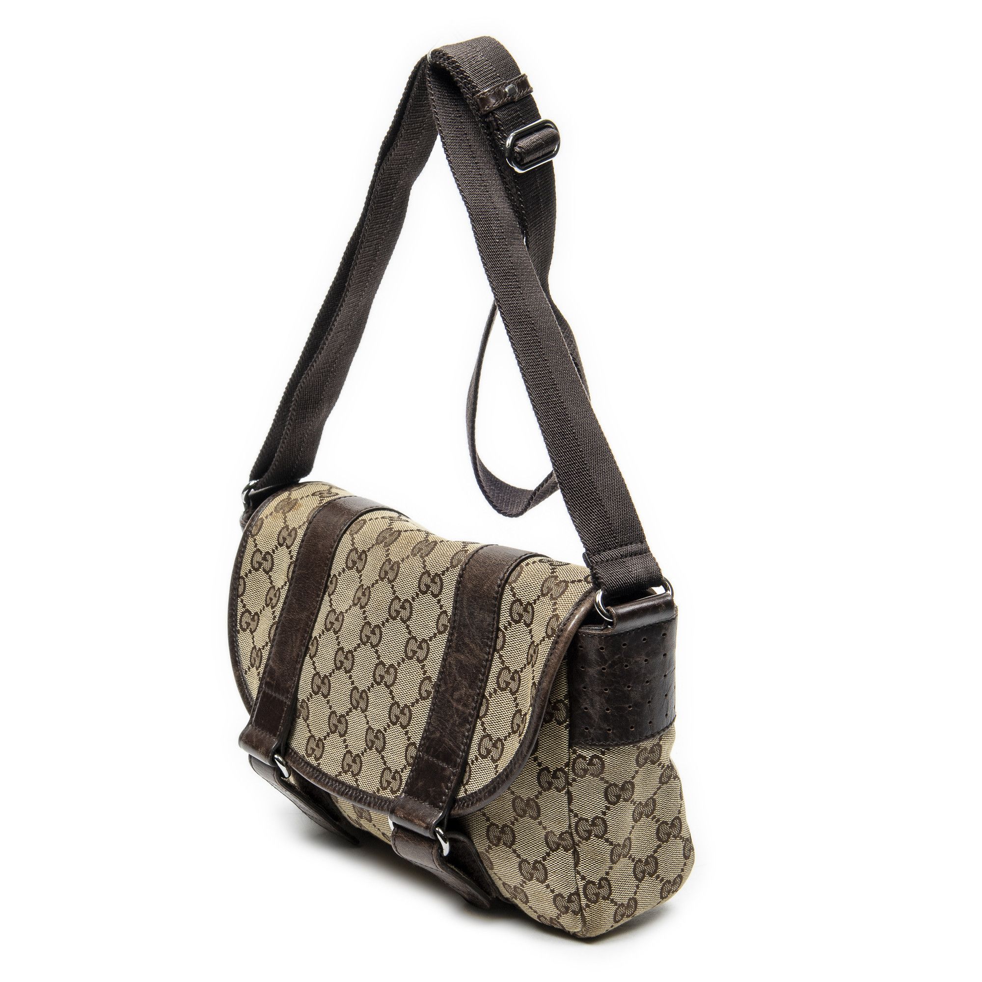 Gucci Double Buckle Flap Messenger Size ONE SIZE - 2 Thumbnail