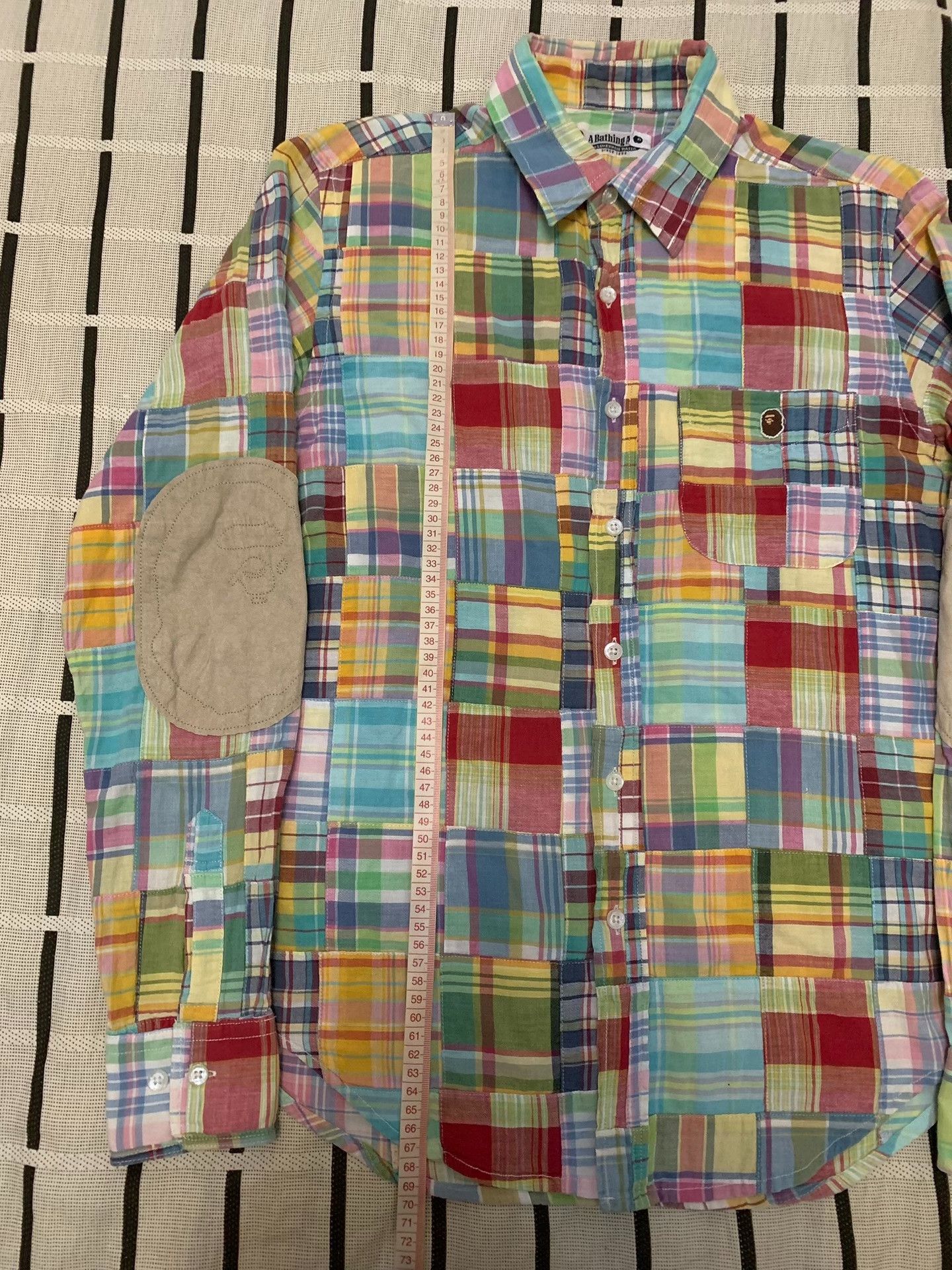 Bape Bape Patchwork Ape Head Plaid Shirt M Men Size US M / EU 48-50 / 2 - 7 Thumbnail