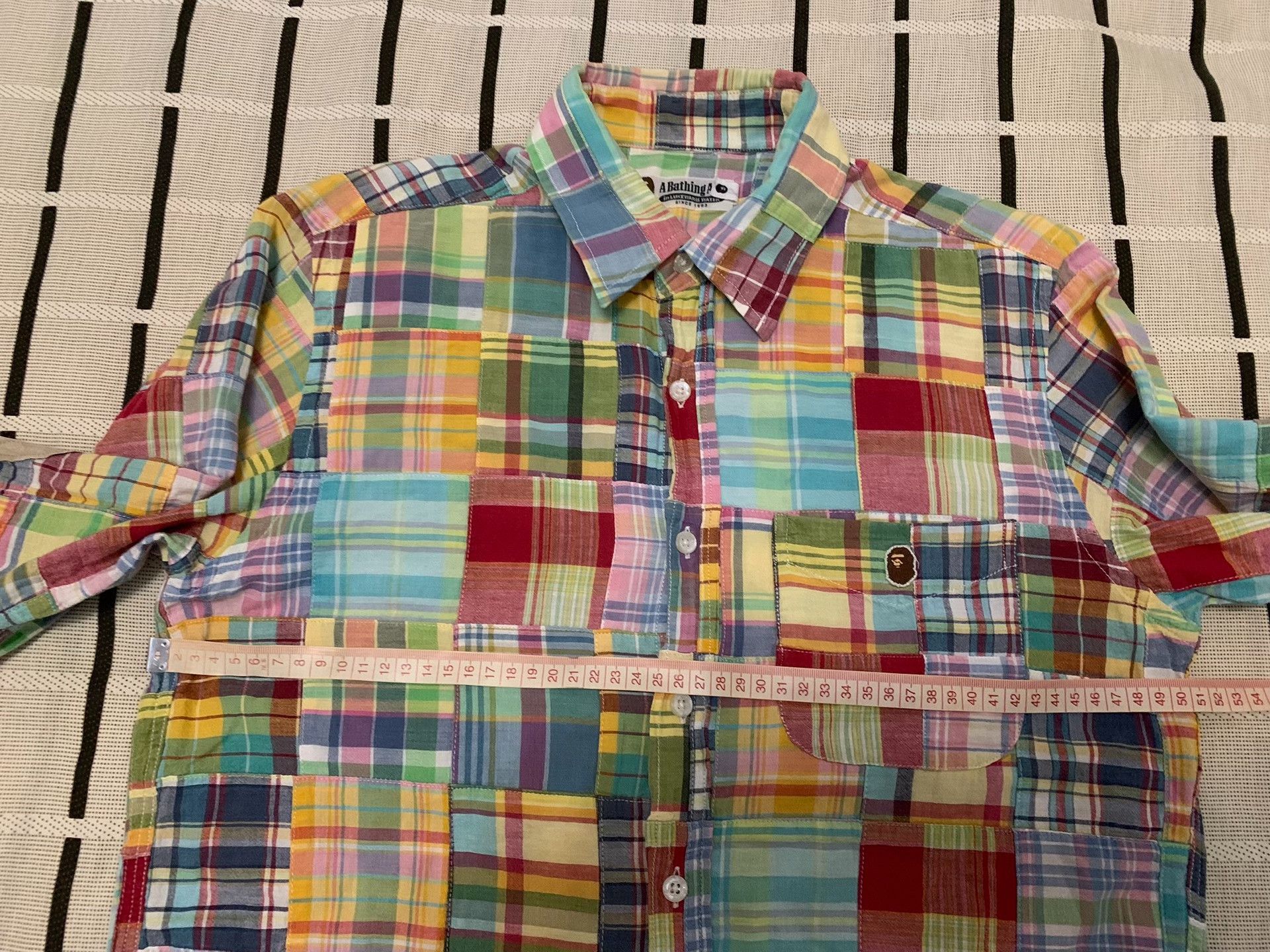 Bape Bape Patchwork Ape Head Plaid Shirt M Men Size US M / EU 48-50 / 2 - 8 Thumbnail