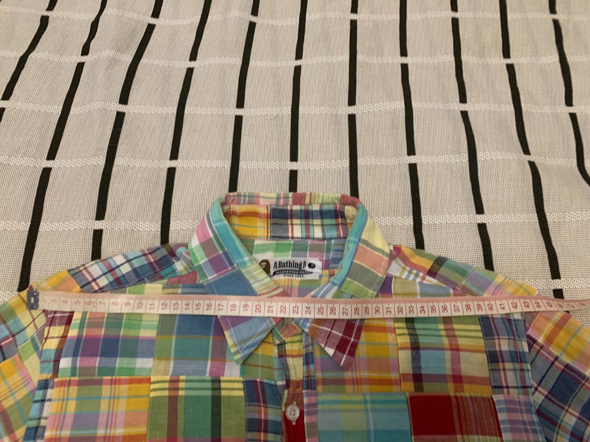 Bape Bape Patchwork Ape Head Plaid Shirt M Men Size US M / EU 48-50 / 2 - 9 Thumbnail