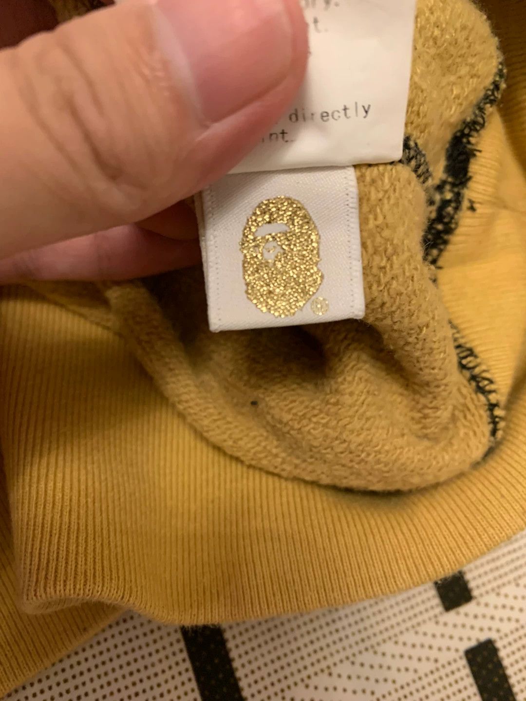 Bape Bape Ape Head Yellow Hoodie M Men Size US M / EU 48-50 / 2 - 5 Thumbnail