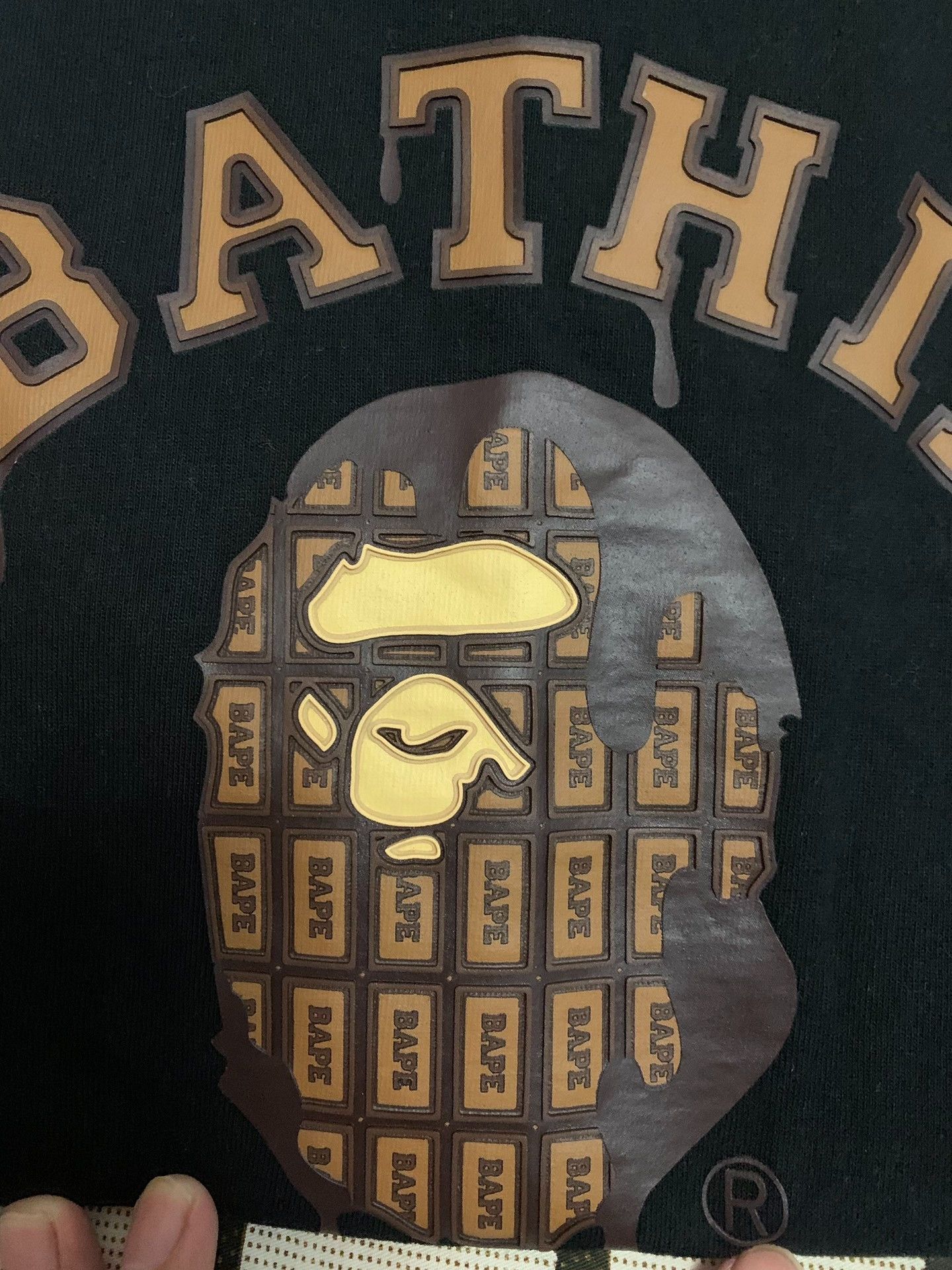 Bape Bape Printed Ape Head Brown T-Shirt S Men Size US S / EU 44-46 / 1 - 2 Thumbnail