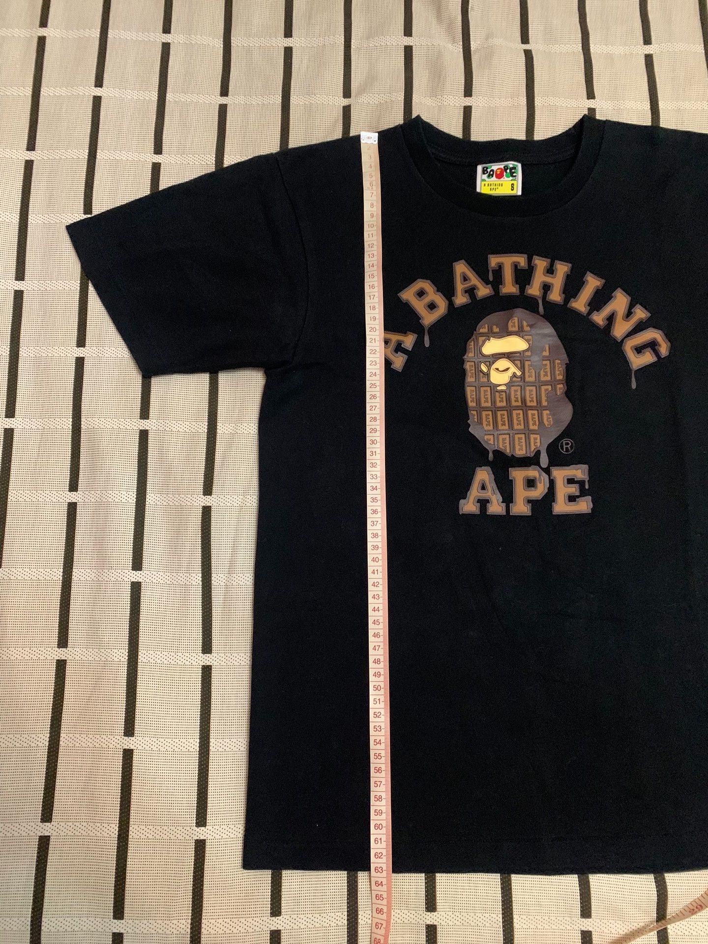 Bape Bape Printed Ape Head Brown T-Shirt S Men Size US S / EU 44-46 / 1 - 7 Thumbnail