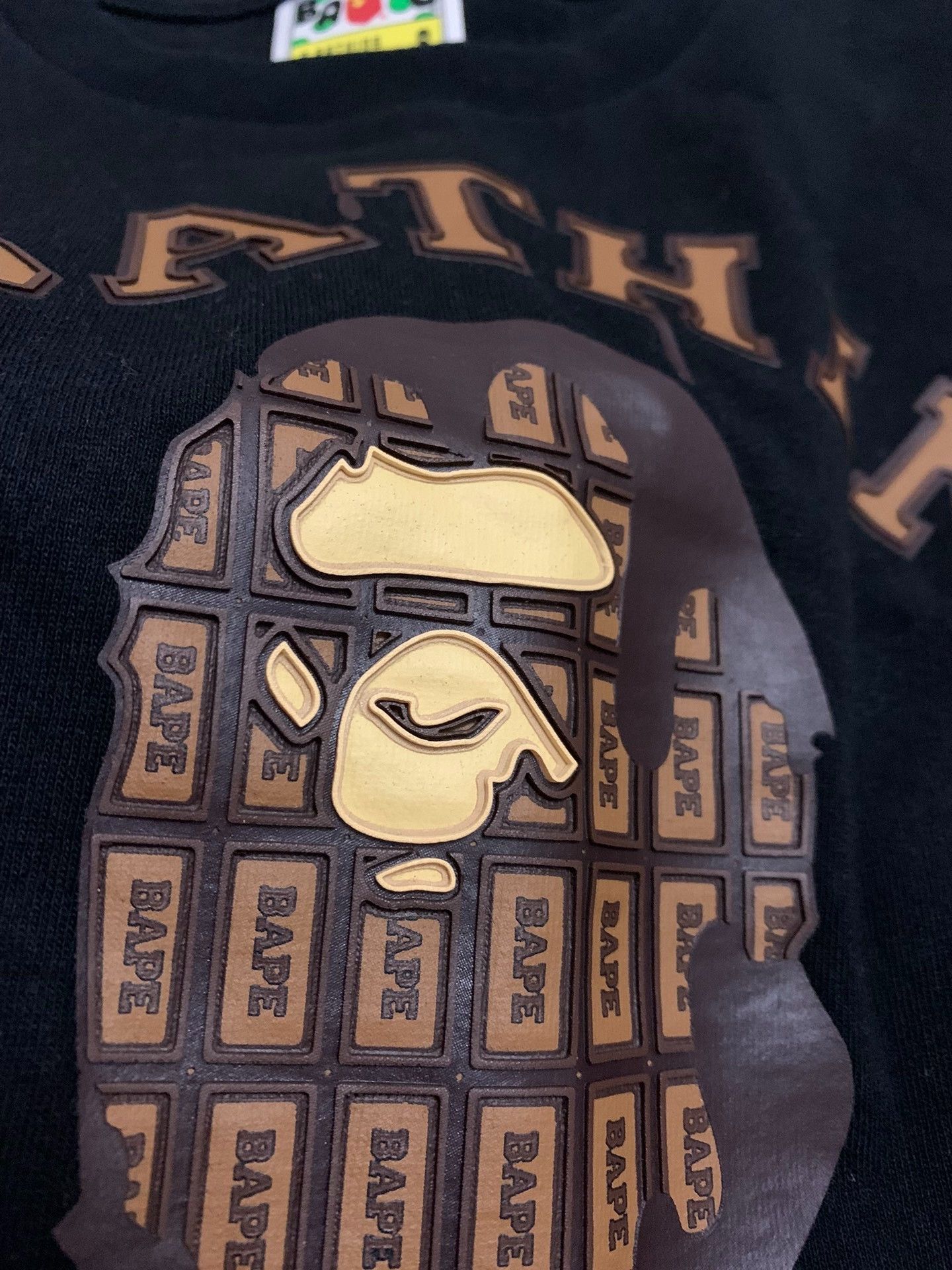 Bape Bape Printed Ape Head Brown T-Shirt S Men Size US S / EU 44-46 / 1 - 3 Thumbnail