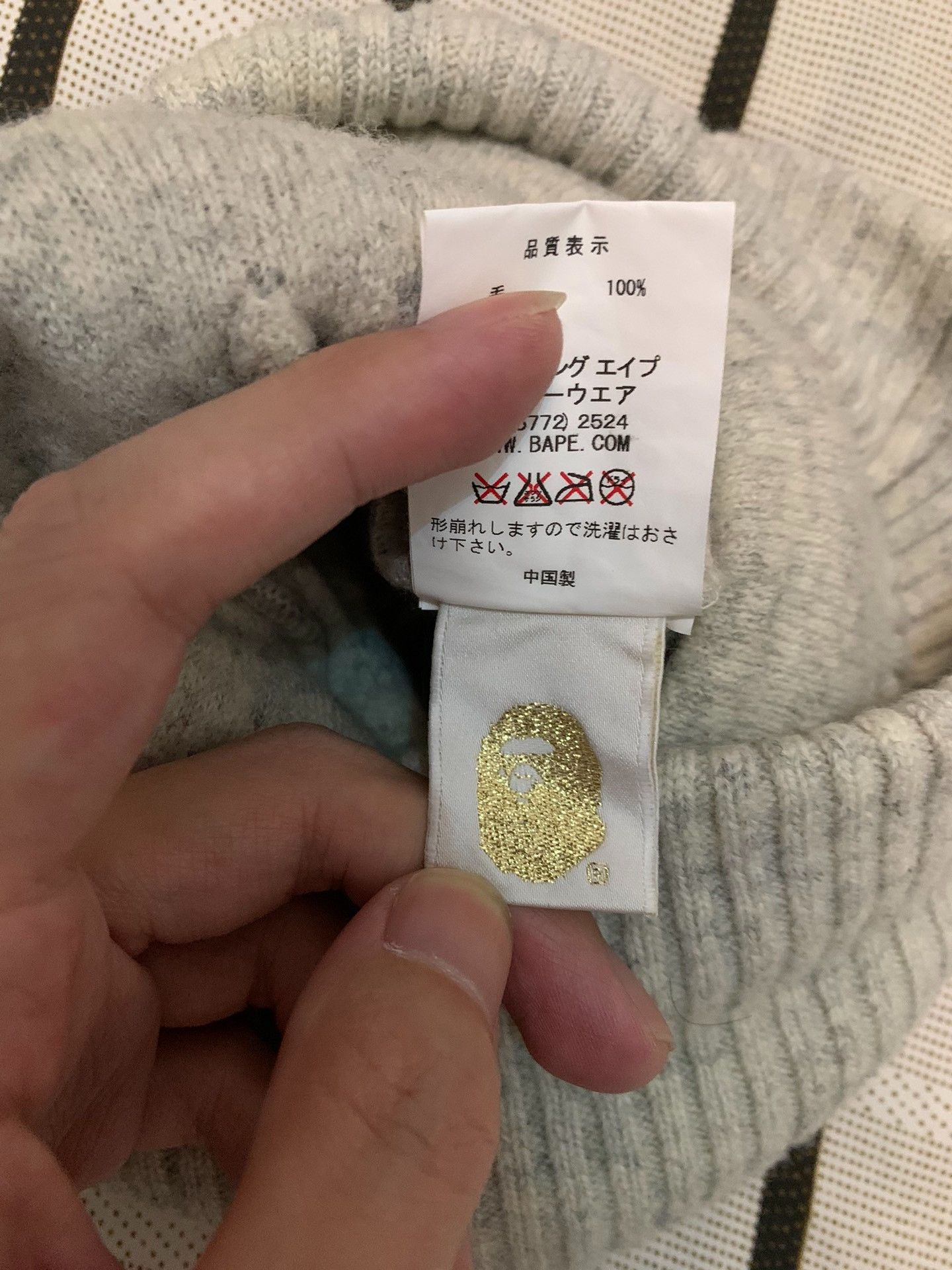 Bape Bape Wool Plaid Hat M Men Size ONE SIZE - 4 Thumbnail
