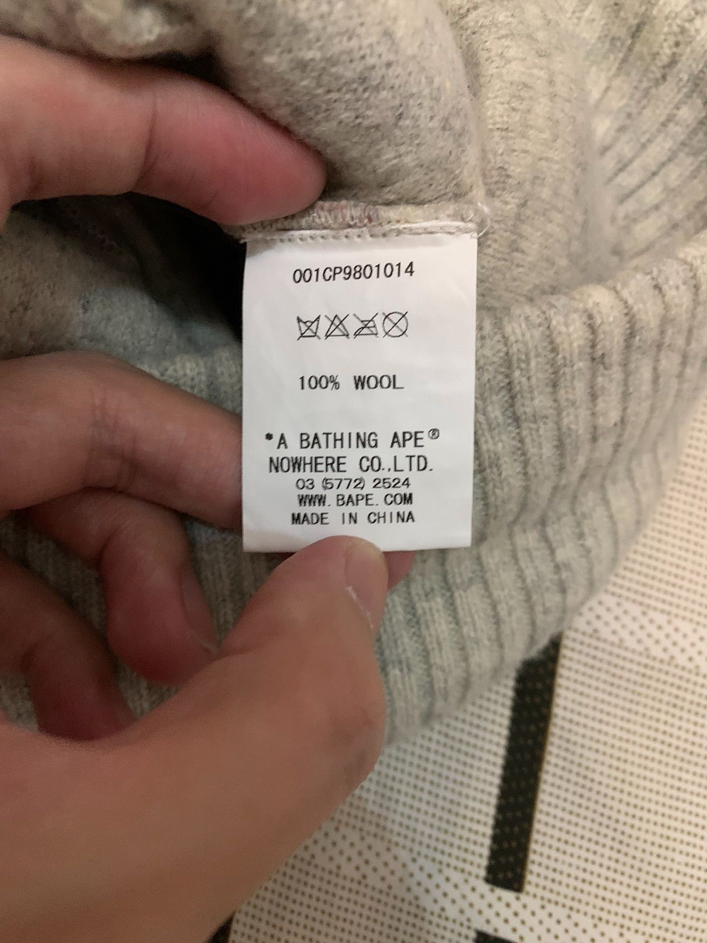 Bape Bape Wool Plaid Hat M Men Size ONE SIZE - 3 Thumbnail