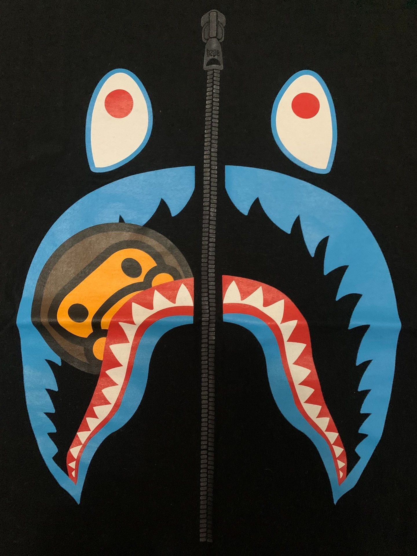 Bape Bape Shark Gold T-Shirt S Men Size US S / EU 44-46 / 1 - 2 Thumbnail