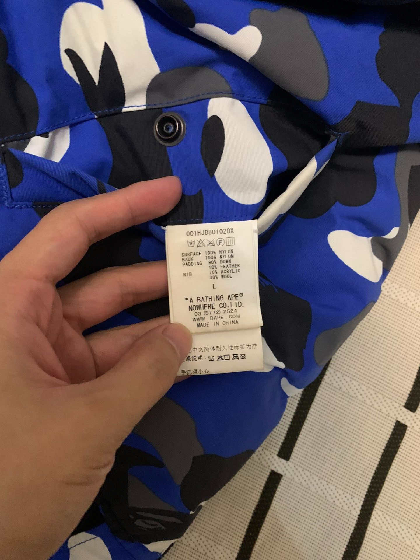 Bape Bape Wool Camo Heavy Coat L Men Size US L / EU 52-54 / 3 - 4 Thumbnail