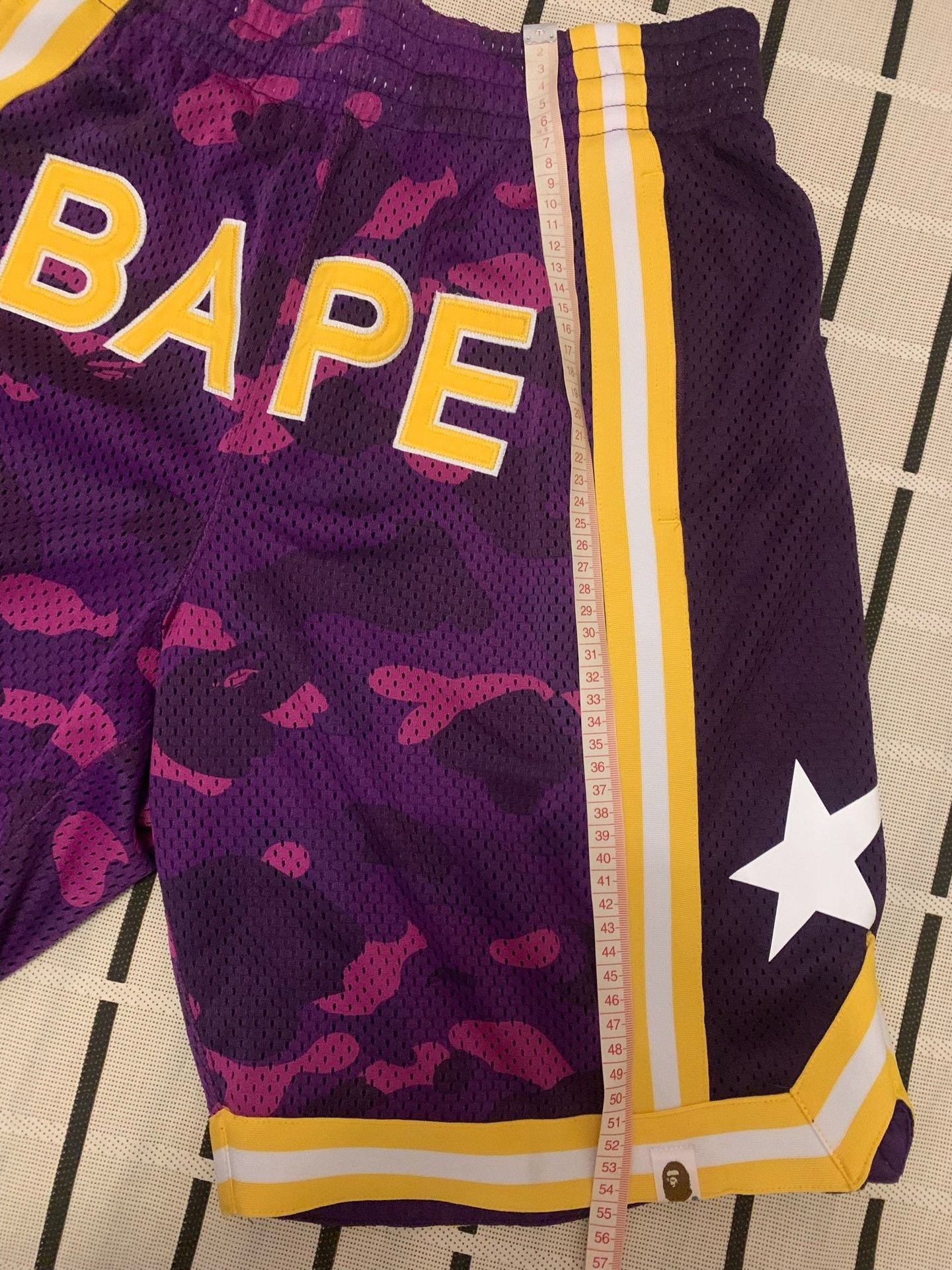 Bape Bape Basketball Purple Shorts M Men Size US 32 / EU 48 - 8 Thumbnail