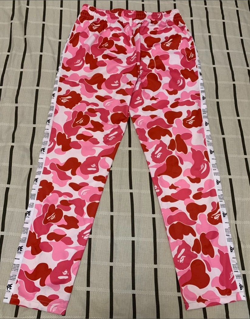 Bape Bape Camo Ape Pink Pants S Women Size 28" / US 6 / IT 42 - 2 Thumbnail