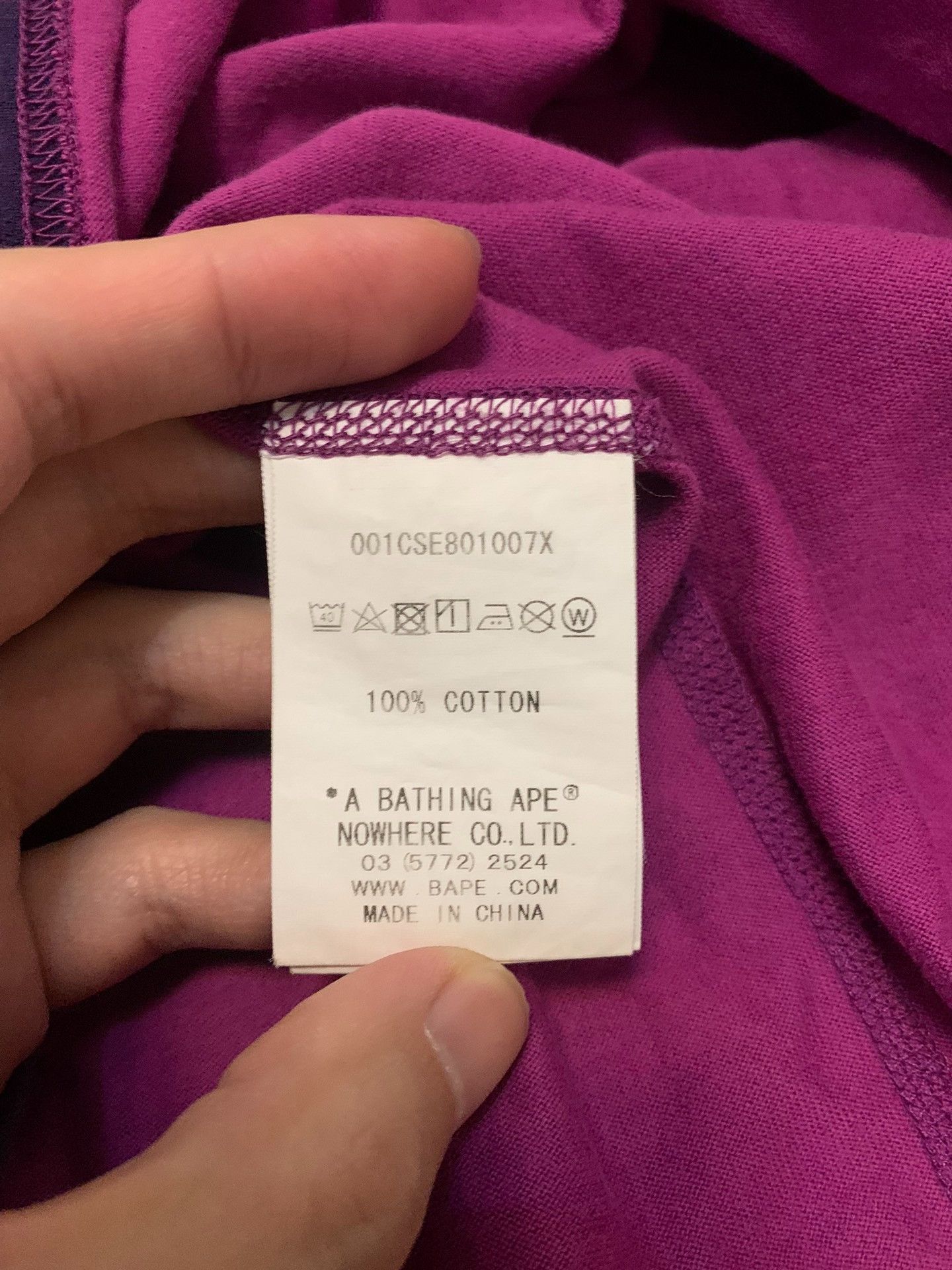 Bape Bape Shark Camo Purple T-Shirt S Men Size US S / EU 44-46 / 1 - 3 Thumbnail