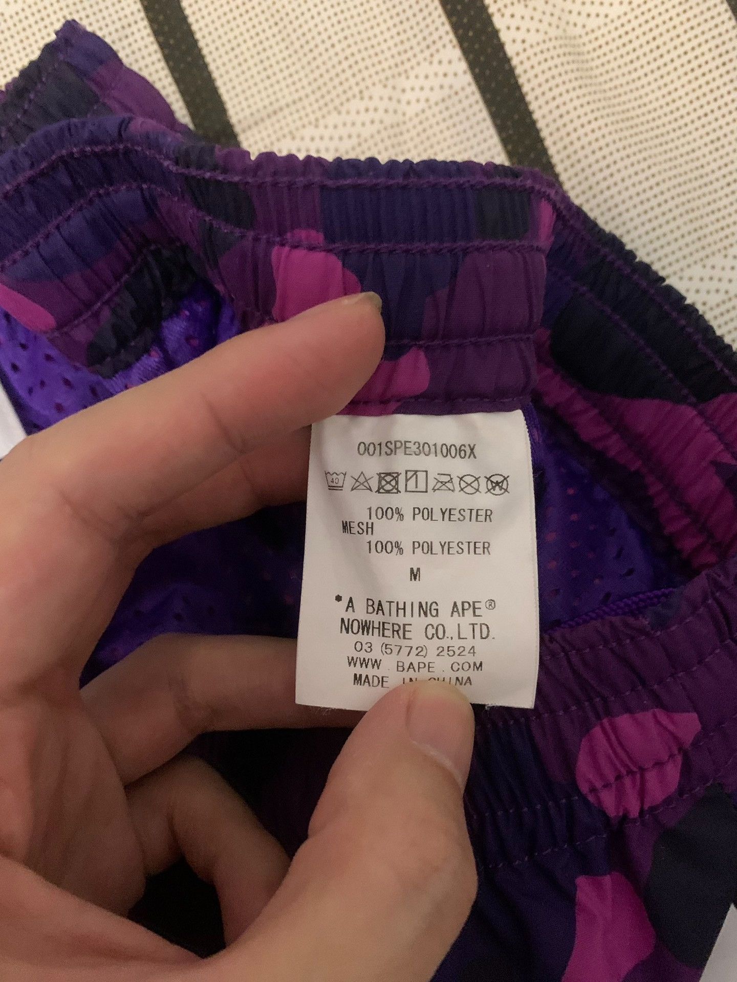 Bape Bape Shark Camo Purple Shorts M Men Size US 32 / EU 48 - 4 Thumbnail