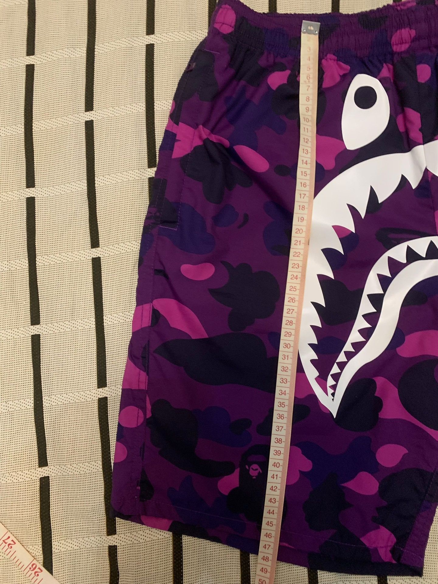 Bape Bape Shark Camo Purple Shorts M Men Size US 32 / EU 48 - 8 Thumbnail