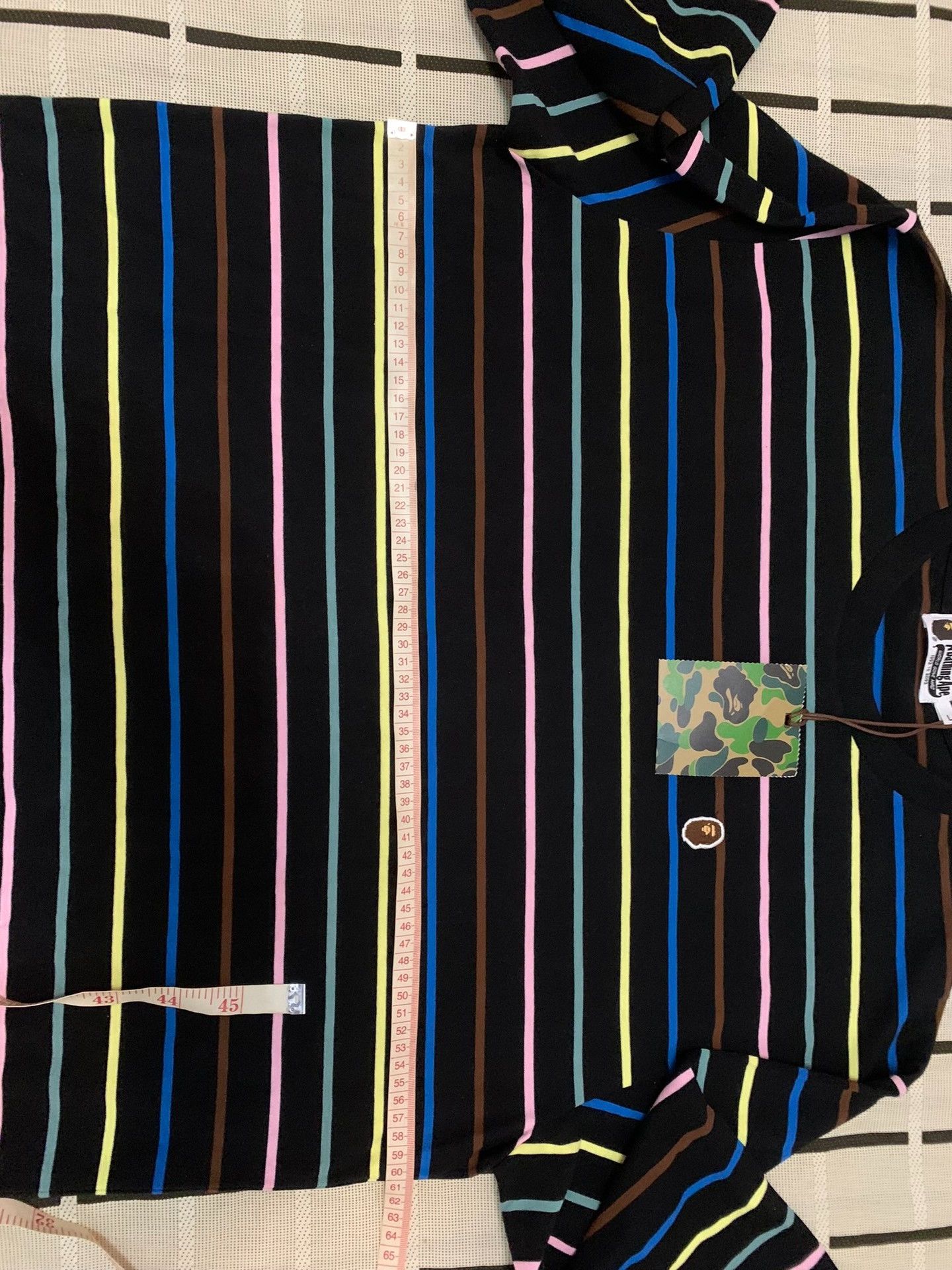 Bape Bape Striped Ape Head Multi T-Shirt L Men Size US L / EU 52-54 / 3 - 8 Thumbnail