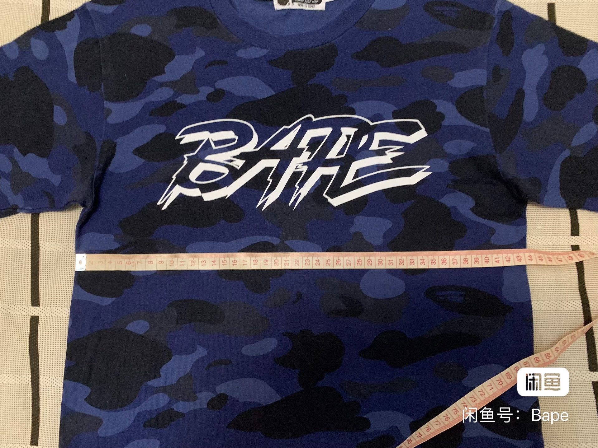 Bape Bape Camo Blue T-Shirt S Men Size US S / EU 44-46 / 1 - 8 Thumbnail