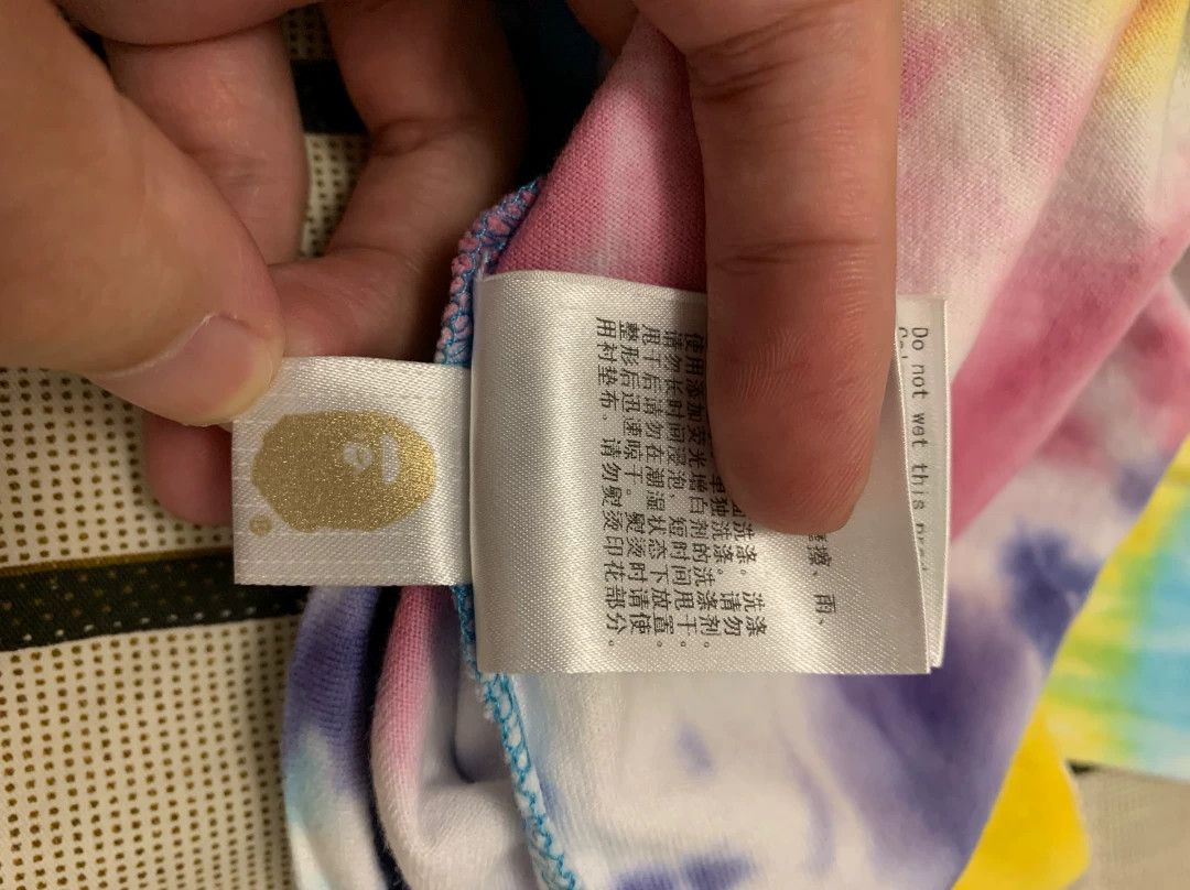 Bape Bape Tie-Dye Multi T-Shirt S Men Size US S / EU 44-46 / 1 - 6 Thumbnail