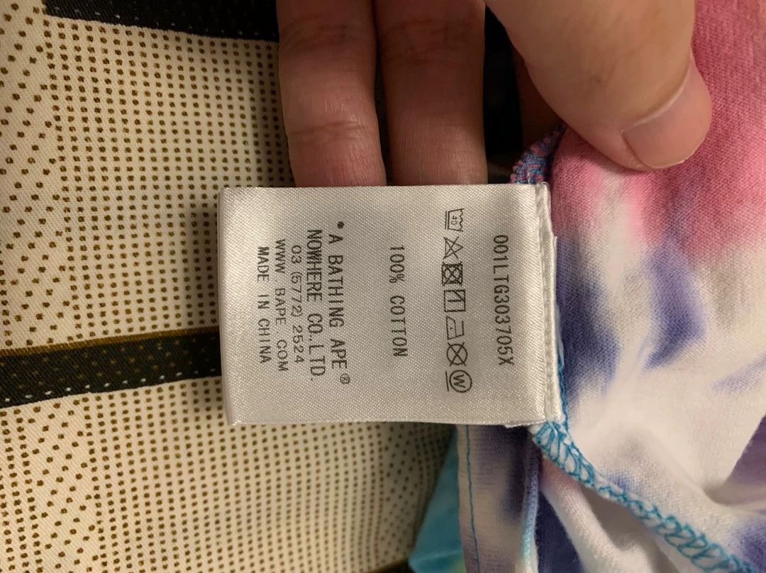 Bape Bape Tie-Dye Multi T-Shirt S Men Size US S / EU 44-46 / 1 - 3 Thumbnail