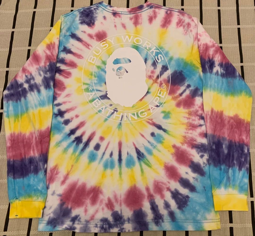 Bape Bape Tie-Dye Multi T-Shirt S Men Size US S / EU 44-46 / 1 - 2 Thumbnail