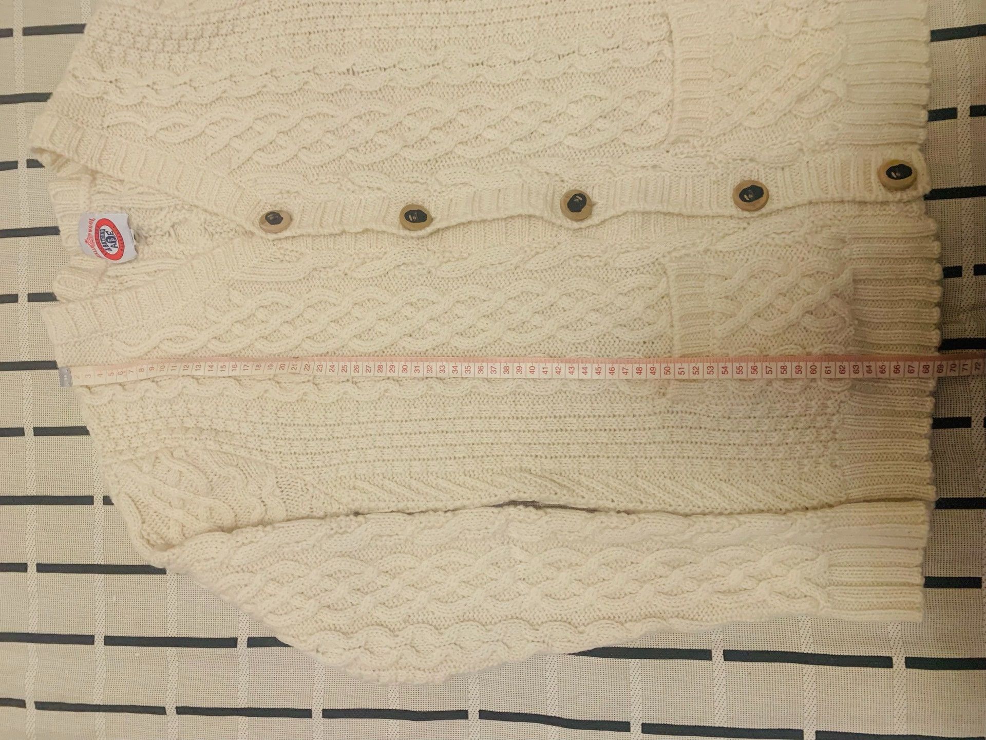 Bape Bape Wool White Sweater M Men Size US M / EU 48-50 / 2 - 7 Thumbnail
