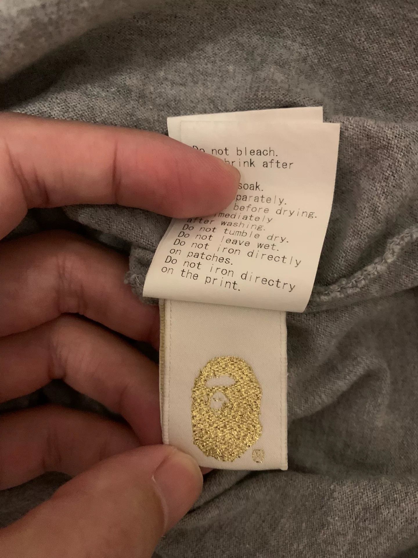 Bape Bape Shark Embroidered Gold T-Shirt M Men Size US M / EU 48-50 / 2 - 6 Thumbnail