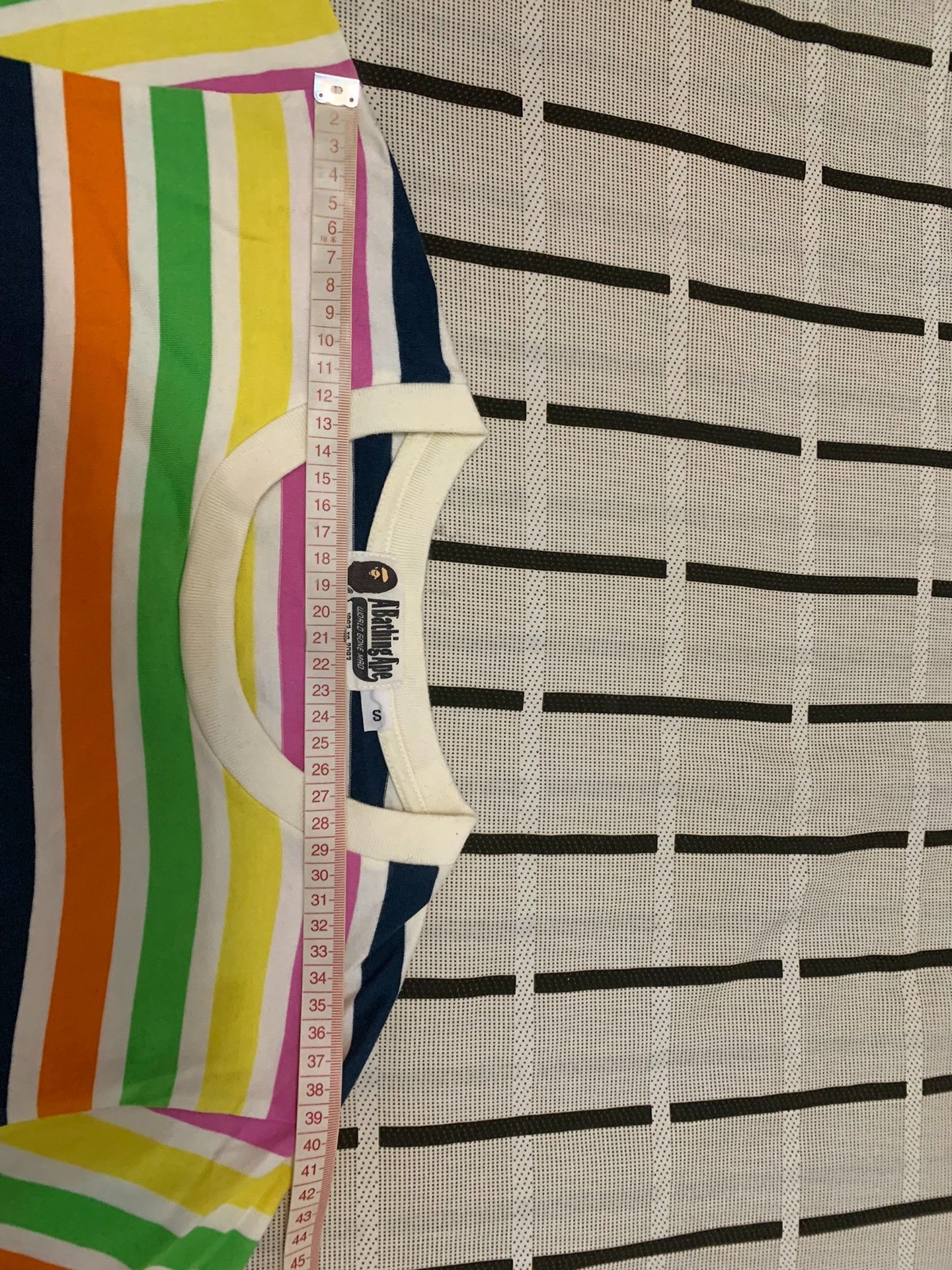 Bape Bape Striped Rainbow Multi T-Shirt S Men Size US S / EU 44-46 / 1 - 8 Thumbnail