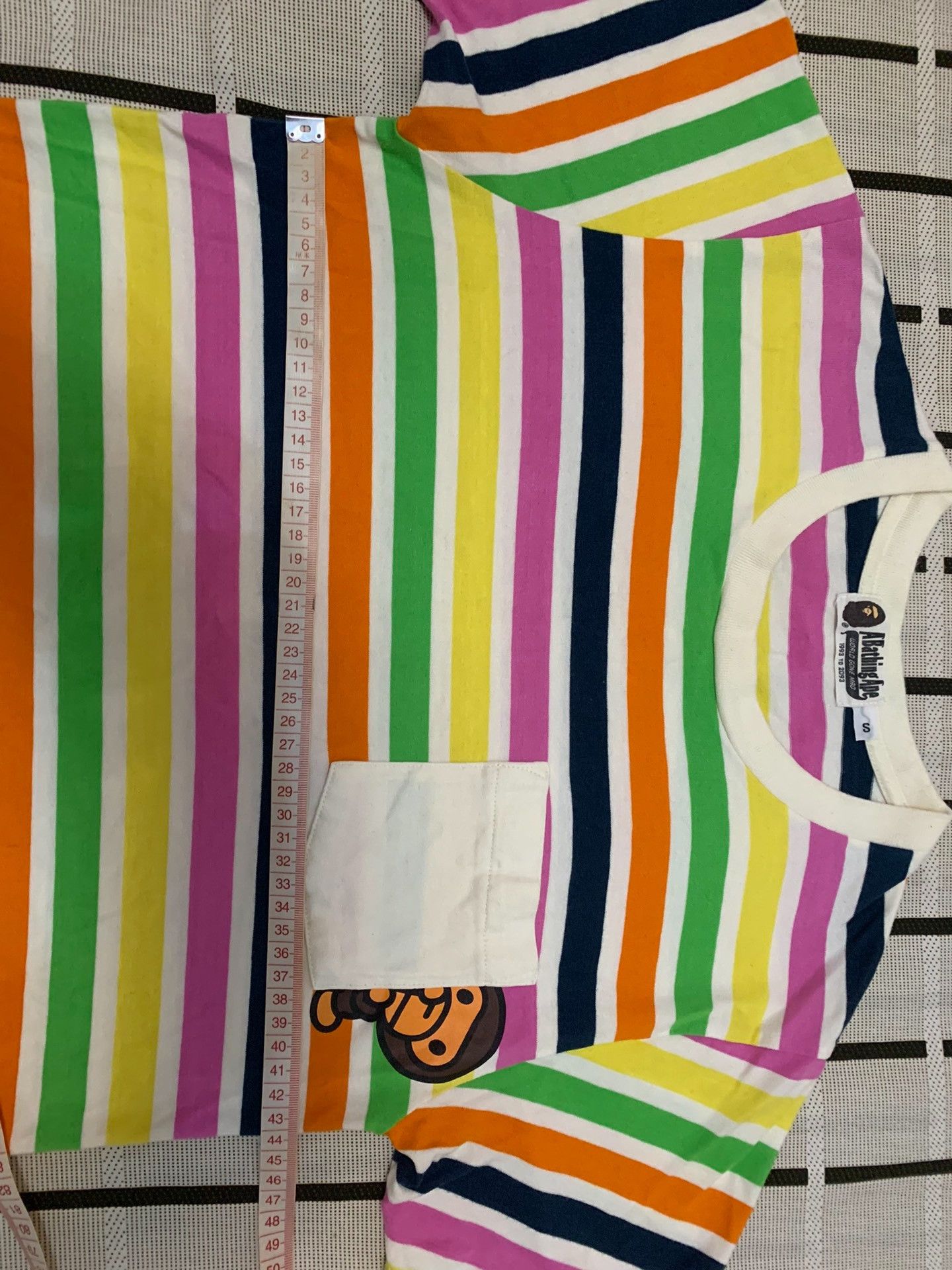 Bape Bape Striped Rainbow Multi T-Shirt S Men Size US S / EU 44-46 / 1 - 7 Thumbnail