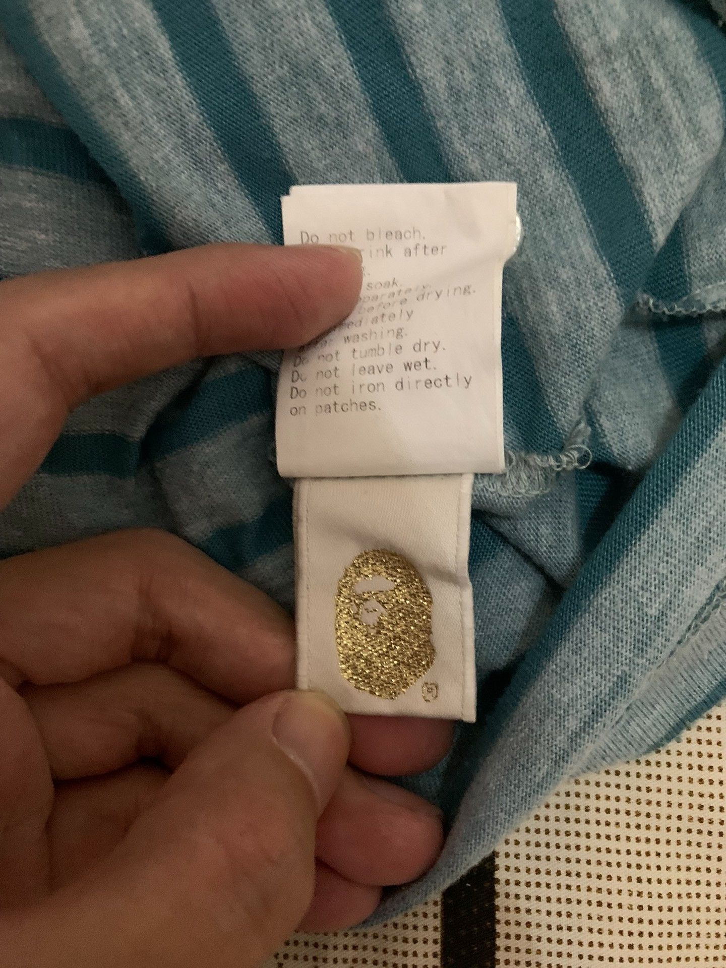 Bape Bape Striped Gold Polo M Men Size US M / EU 48-50 / 2 - 6 Thumbnail