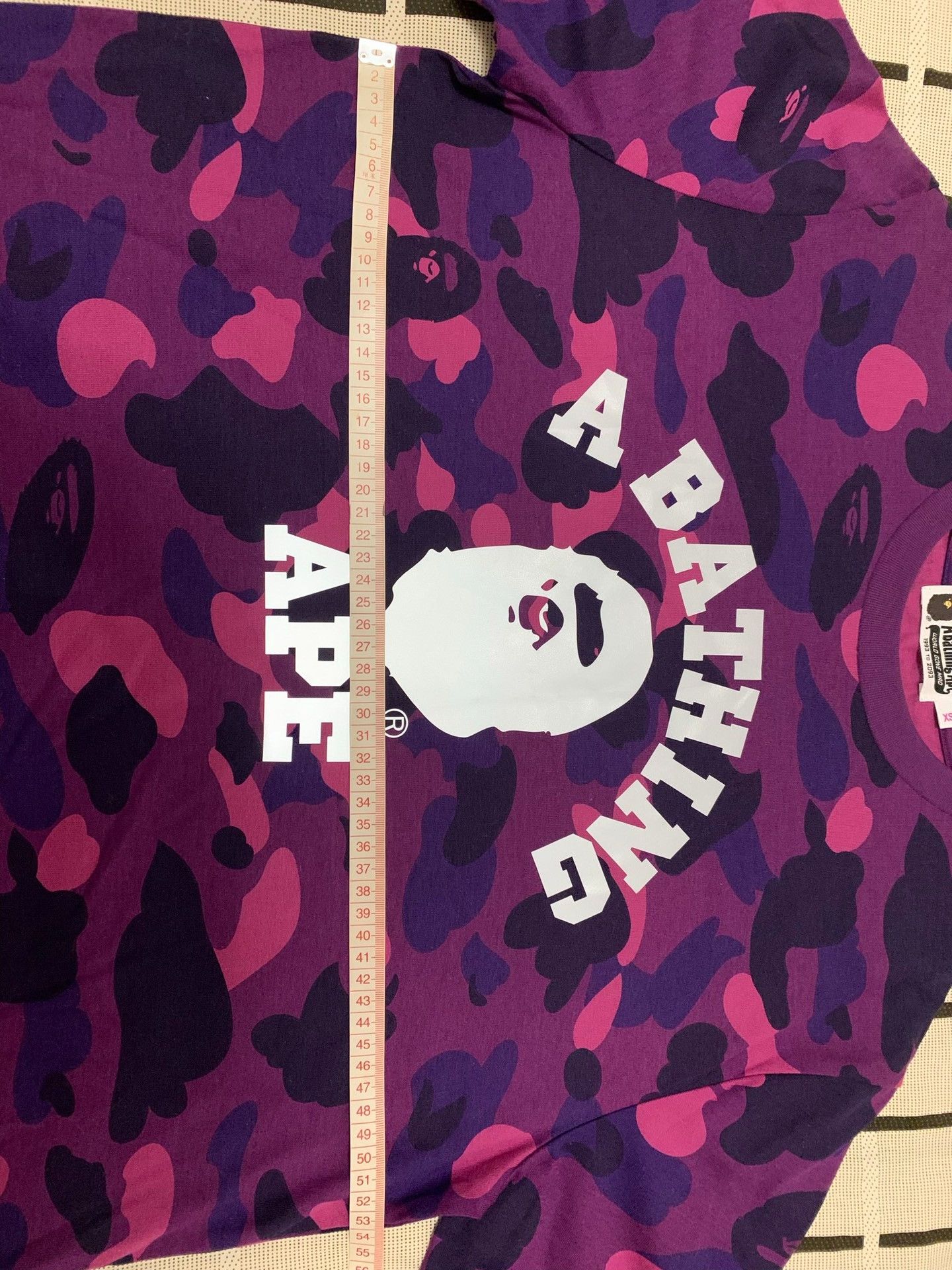 Bape Bape Camo Ape Head Purple T-Shirt XS Women Size XS / US 0-2 / IT 36-38 - 8 Thumbnail