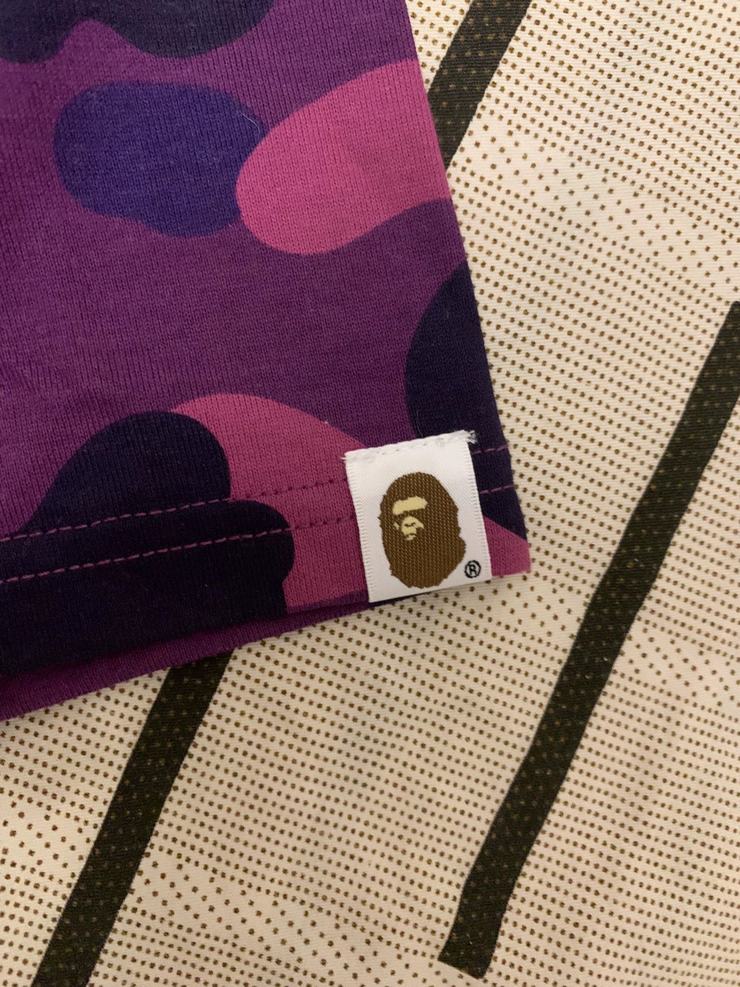 Bape Bape Camo Ape Head Purple T-Shirt XS Women Size XS / US 0-2 / IT 36-38 - 5 Thumbnail