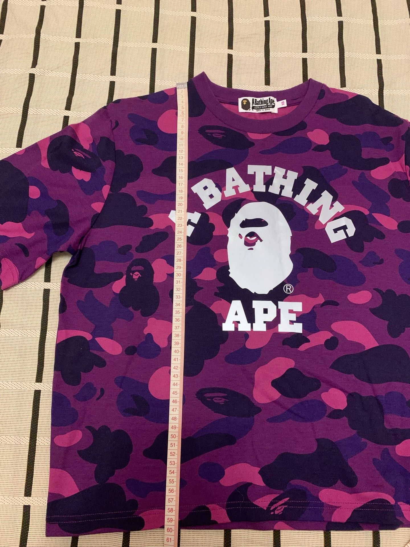 Bape Bape Camo Ape Head Purple T-Shirt XS Women Size XS / US 0-2 / IT 36-38 - 7 Thumbnail