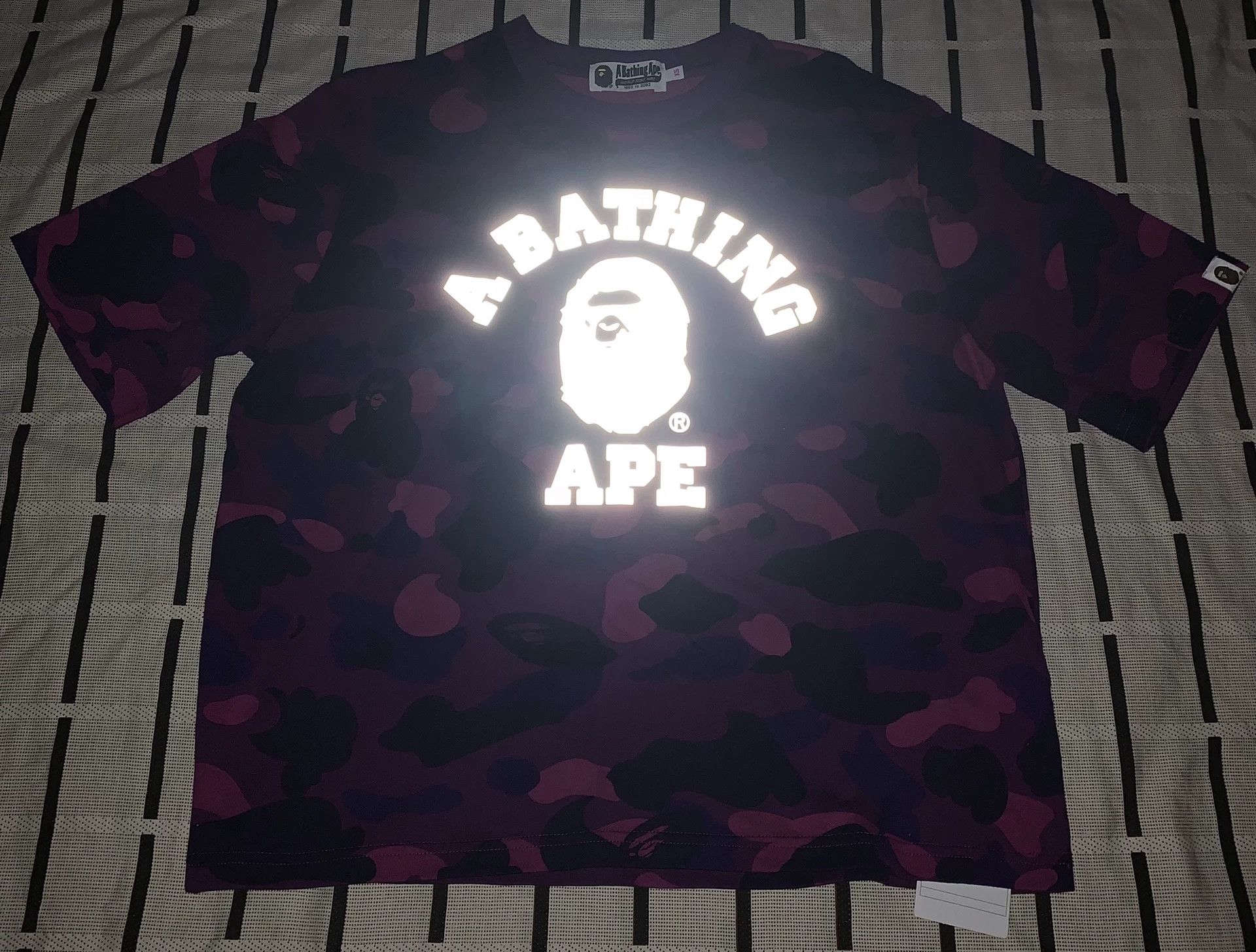 Bape Bape Camo Ape Head Purple T-Shirt XS Women Size XS / US 0-2 / IT 36-38 - 3 Thumbnail