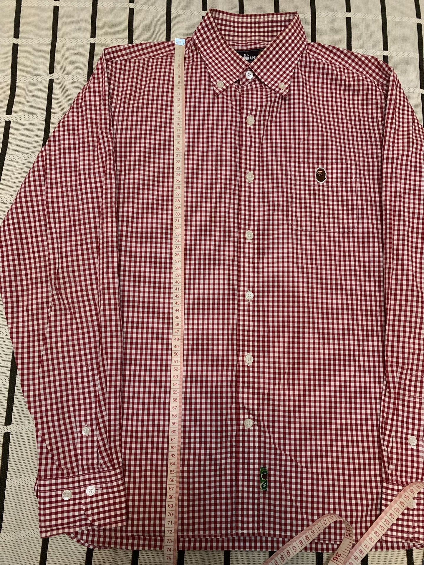 Bape Bape Plaid Ape Head Shirt L Men Size US L / EU 52-54 / 3 - 6 Thumbnail