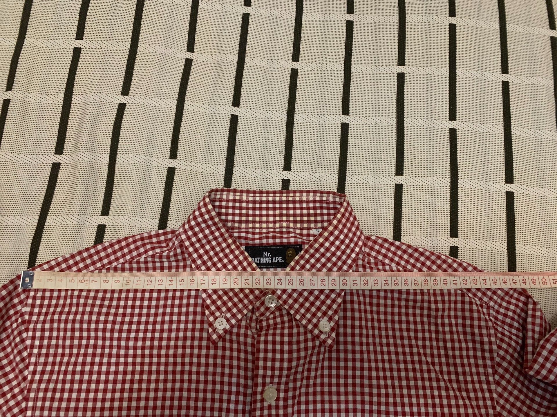 Bape Bape Plaid Ape Head Shirt L Men Size US L / EU 52-54 / 3 - 8 Thumbnail