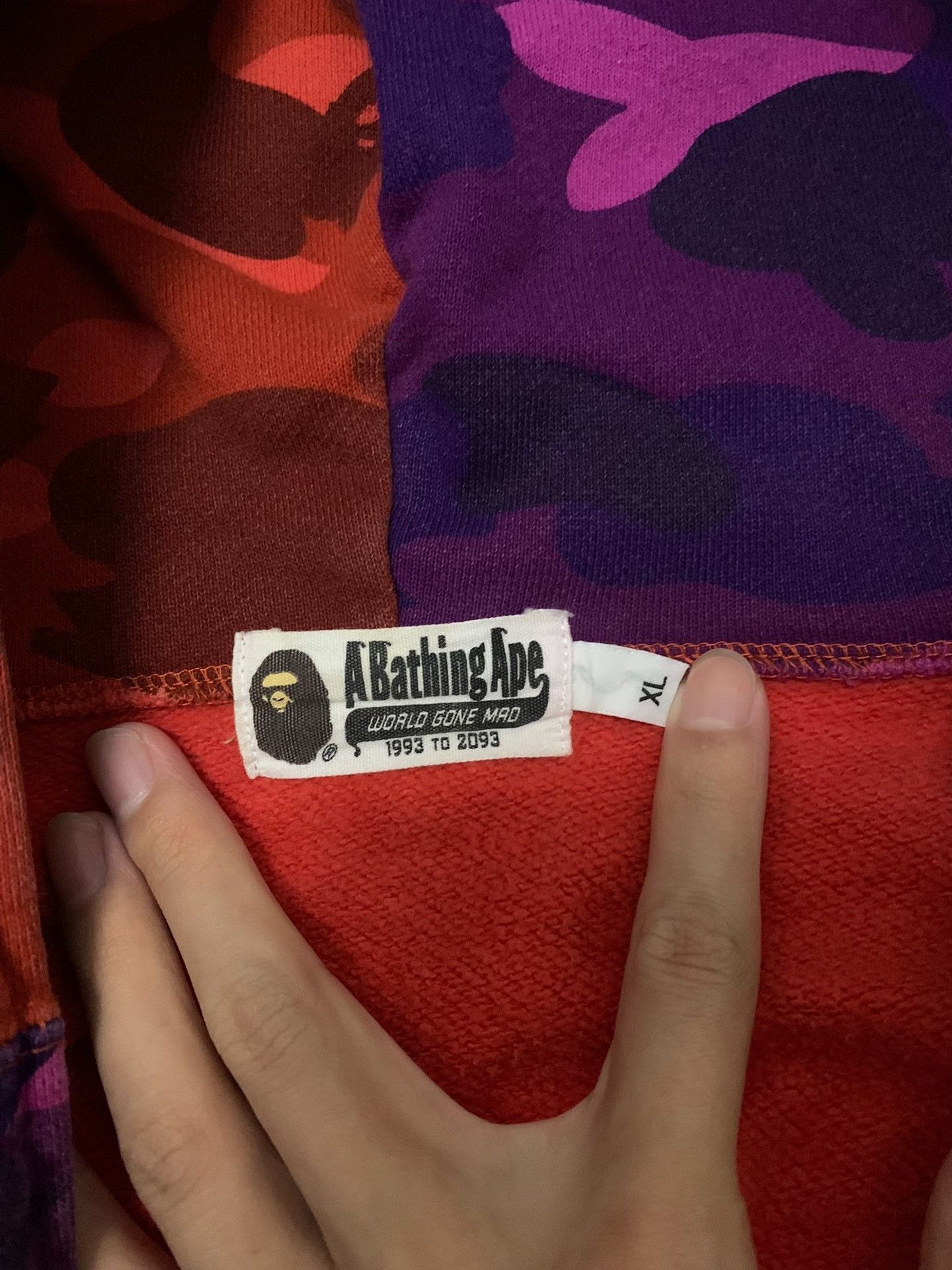 Bape Bape Shark Camo Blue Light Jacket XL Men Size US XL / EU 56 / 4 - 3 Thumbnail