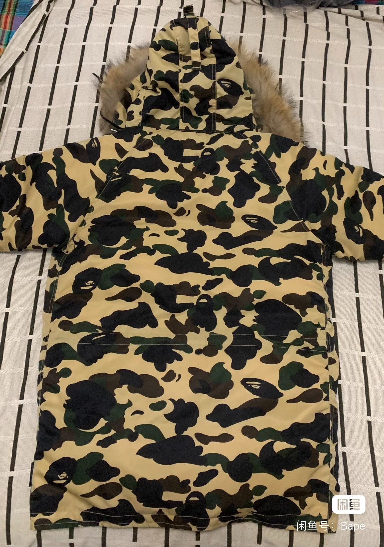 Bape Bape Down Camo Yellow Heavy Coat M Men Size US M / EU 48-50 / 2 - 2 Thumbnail