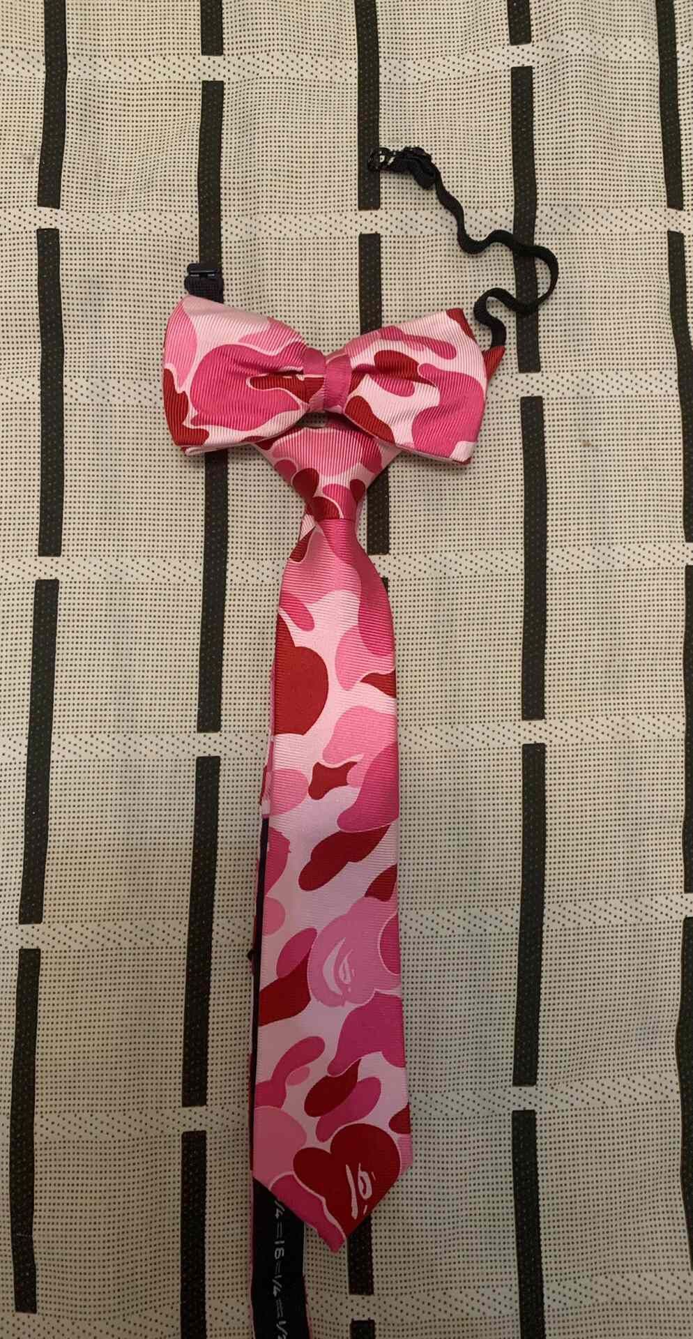 Bape Bape Camo Rare Pink Tie S Men Size ONE SIZE - 4 Thumbnail