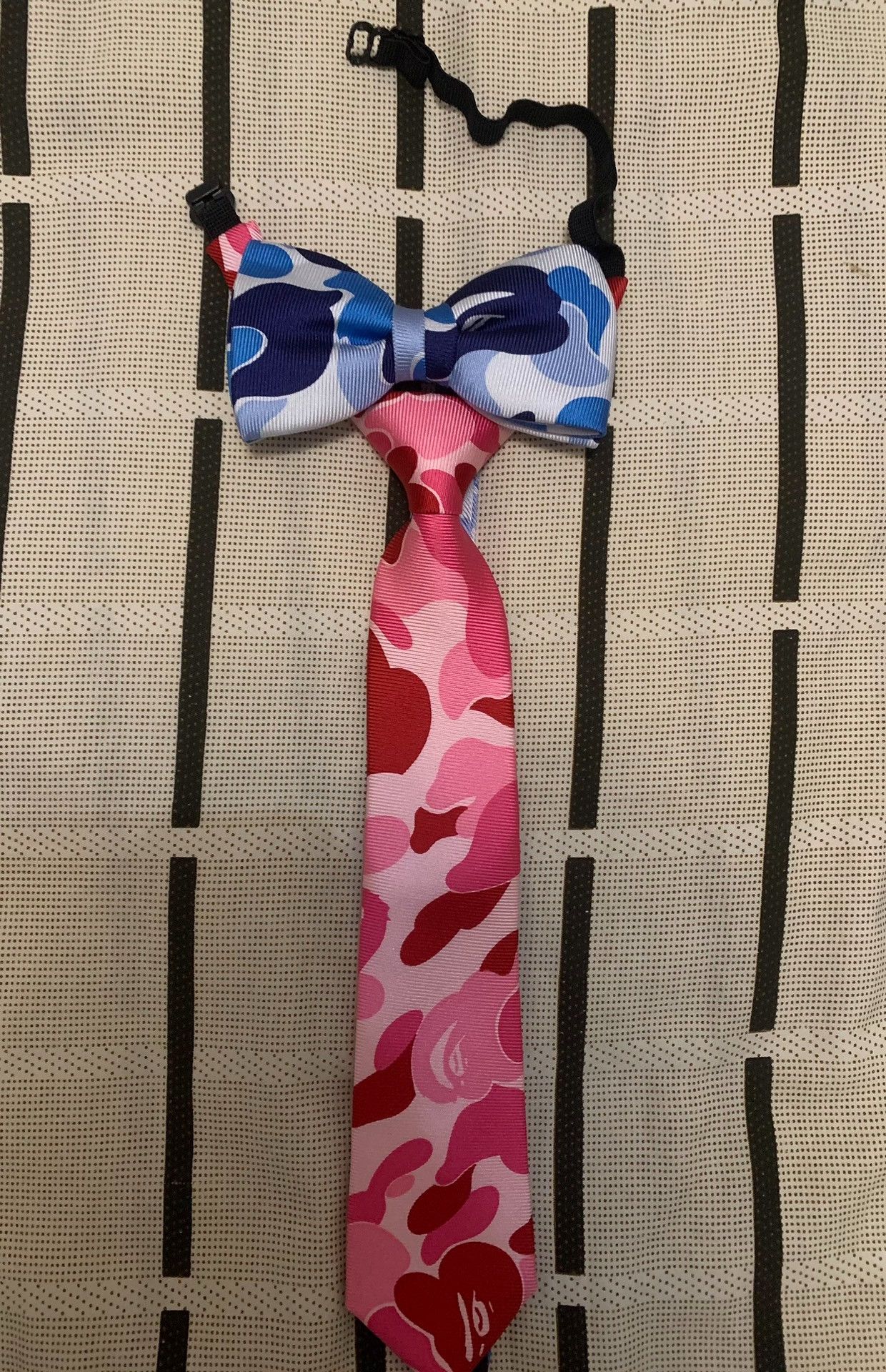Bape Bape Camo Rare Pink Tie S Men Size ONE SIZE - 3 Thumbnail