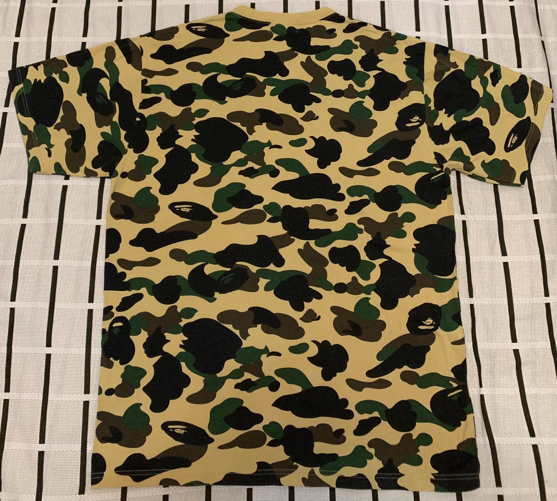 Bape Bape Shark Camo Yellow T-Shirt XL Men Size US XL / EU 56 / 4 - 2 Thumbnail