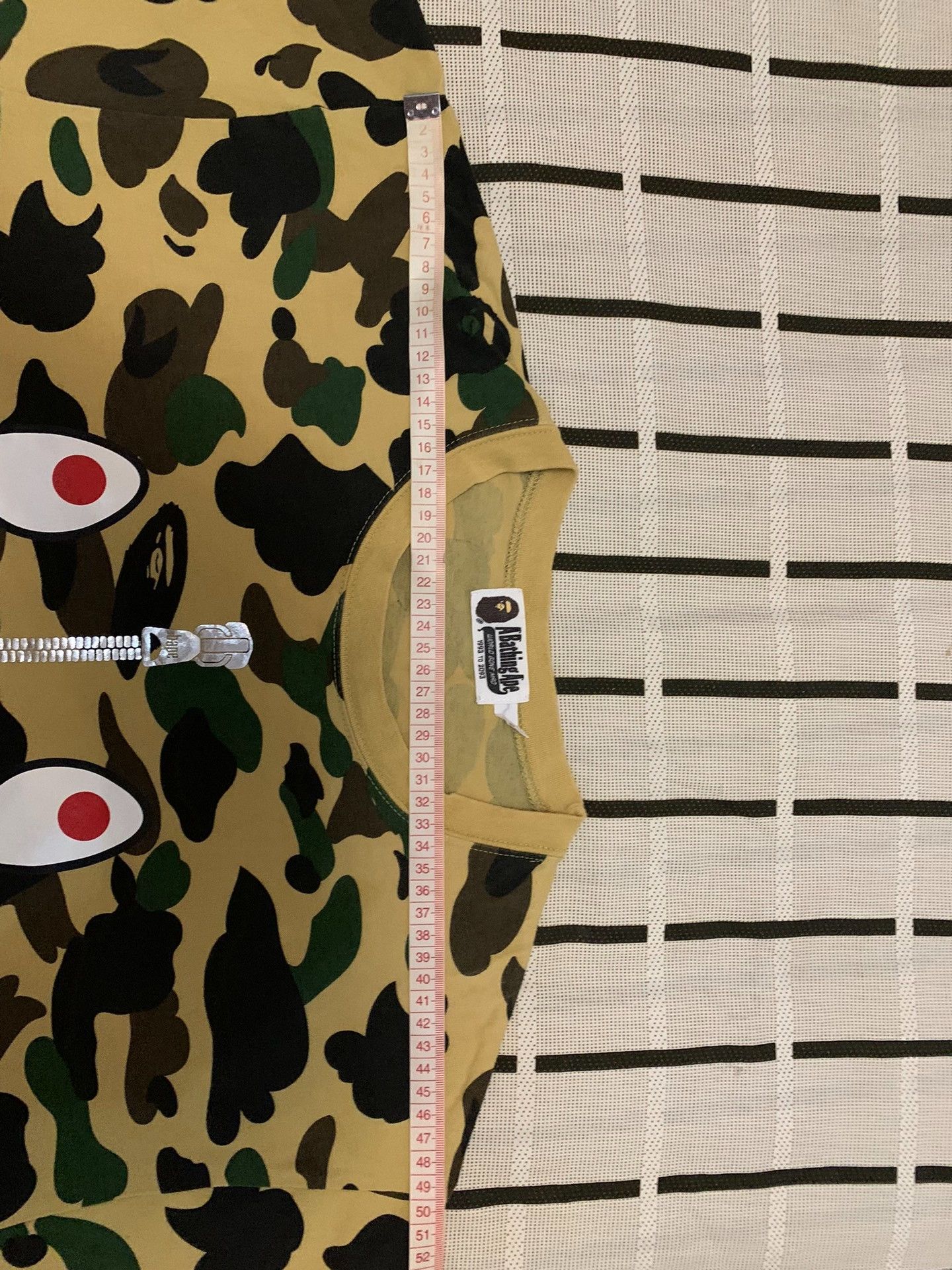 Bape Bape Shark Camo Yellow T-Shirt XL Men Size US XL / EU 56 / 4 - 9 Thumbnail