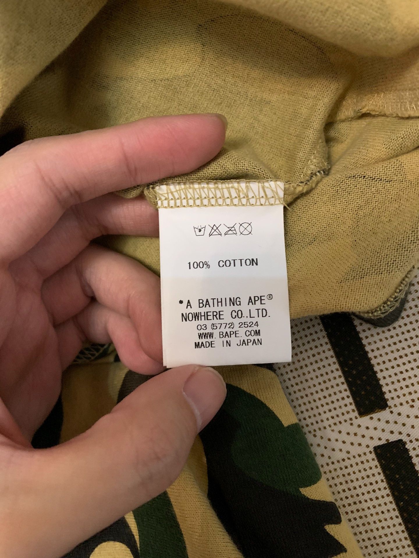 Bape Bape Camo Yellow T-Shirt M Men Size US M / EU 48-50 / 2 - 4 Thumbnail