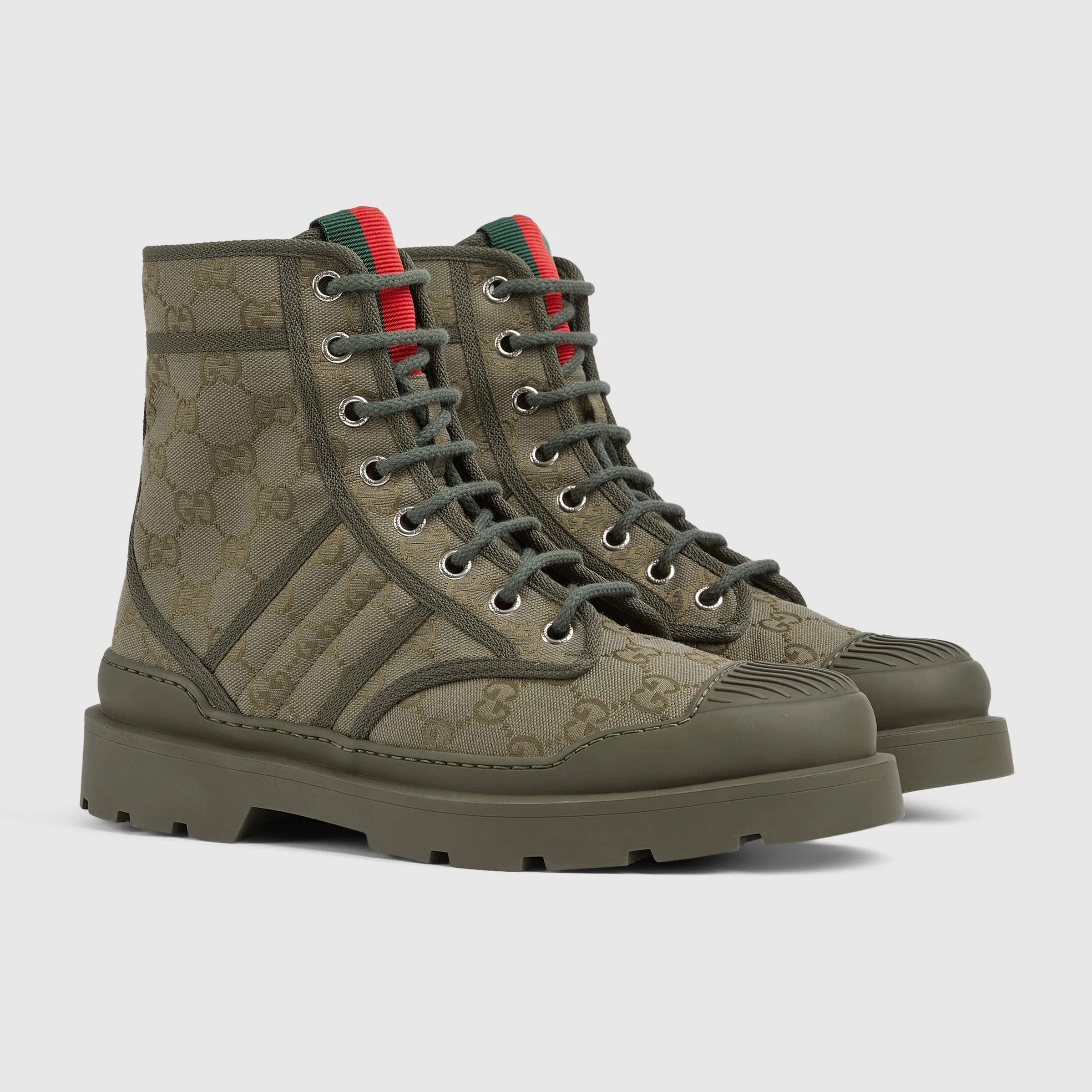 Gucci men's lug-sole boot khaki Size US 8 / EU 41 - 2 Thumbnail