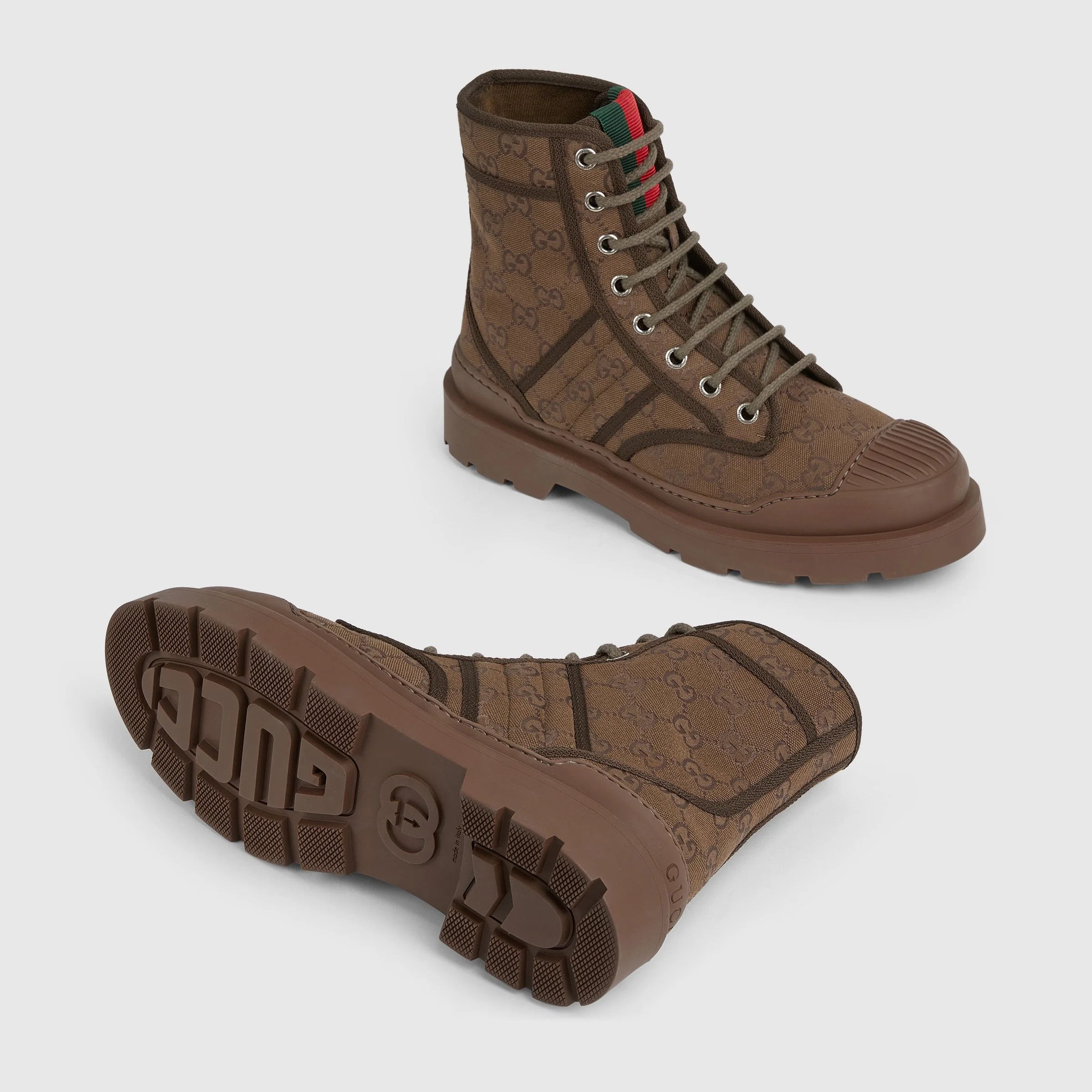 Gucci men's lug-sole boot brown Size US 8 / EU 41 - 5 Thumbnail