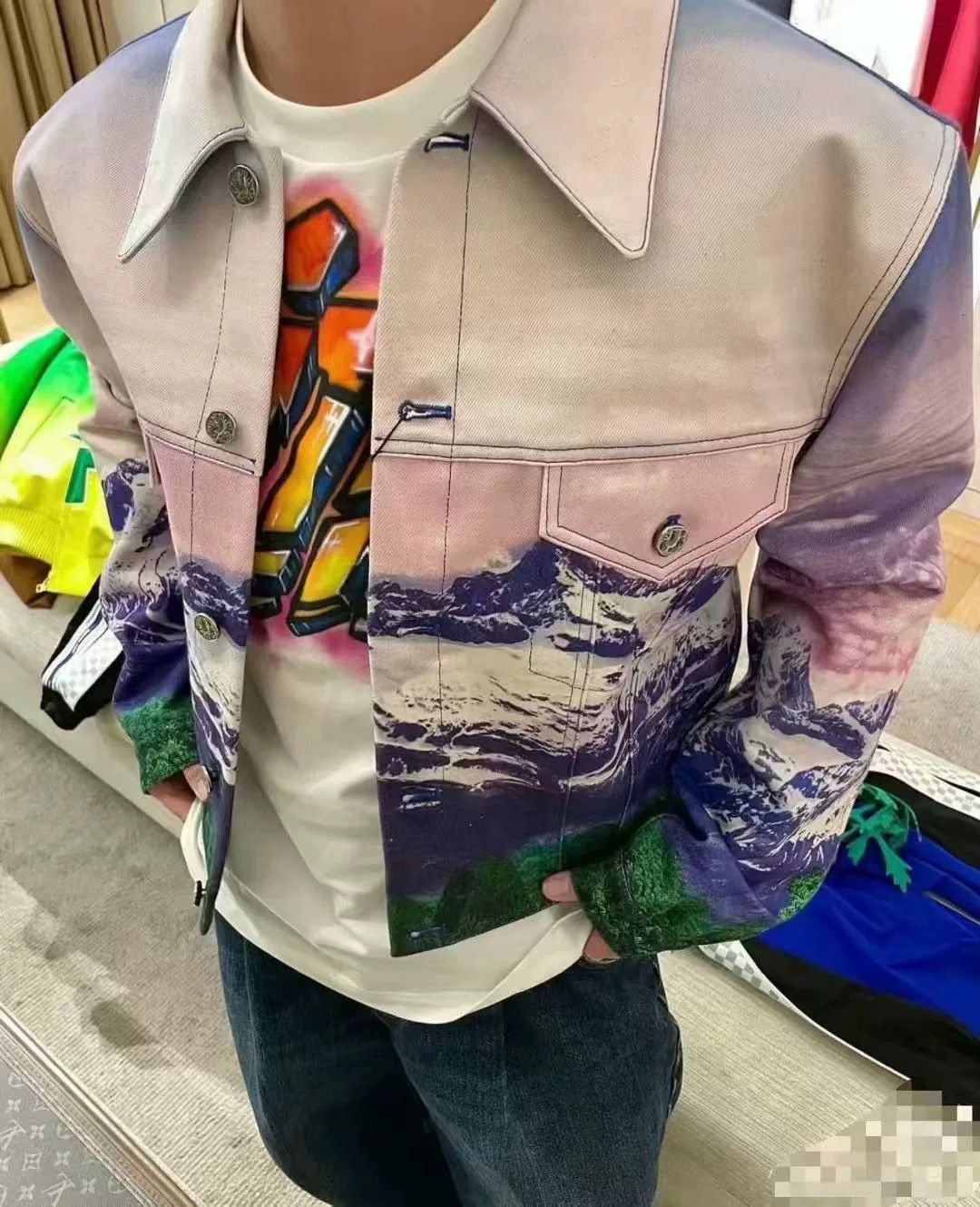 Louis Vuitton Louis Vuitton Snow Mountain Denim Jacket Size US S / EU 44-46 / 1 - 5 Thumbnail