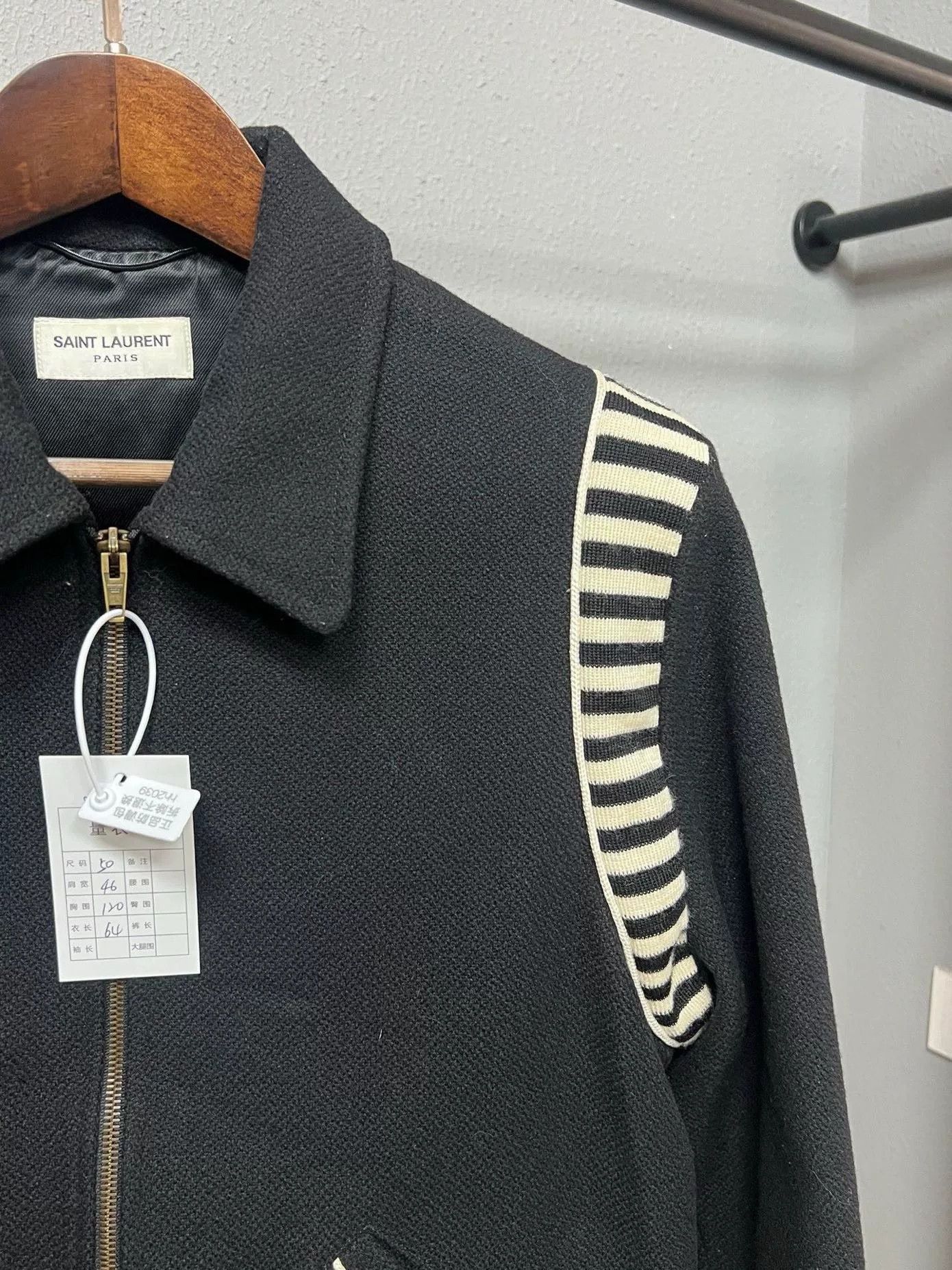 Saint Laurent Paris Saint Laurent SLP Zebra Print Baseball Jacket Size US M / EU 48-50 / 2 - 3 Thumbnail