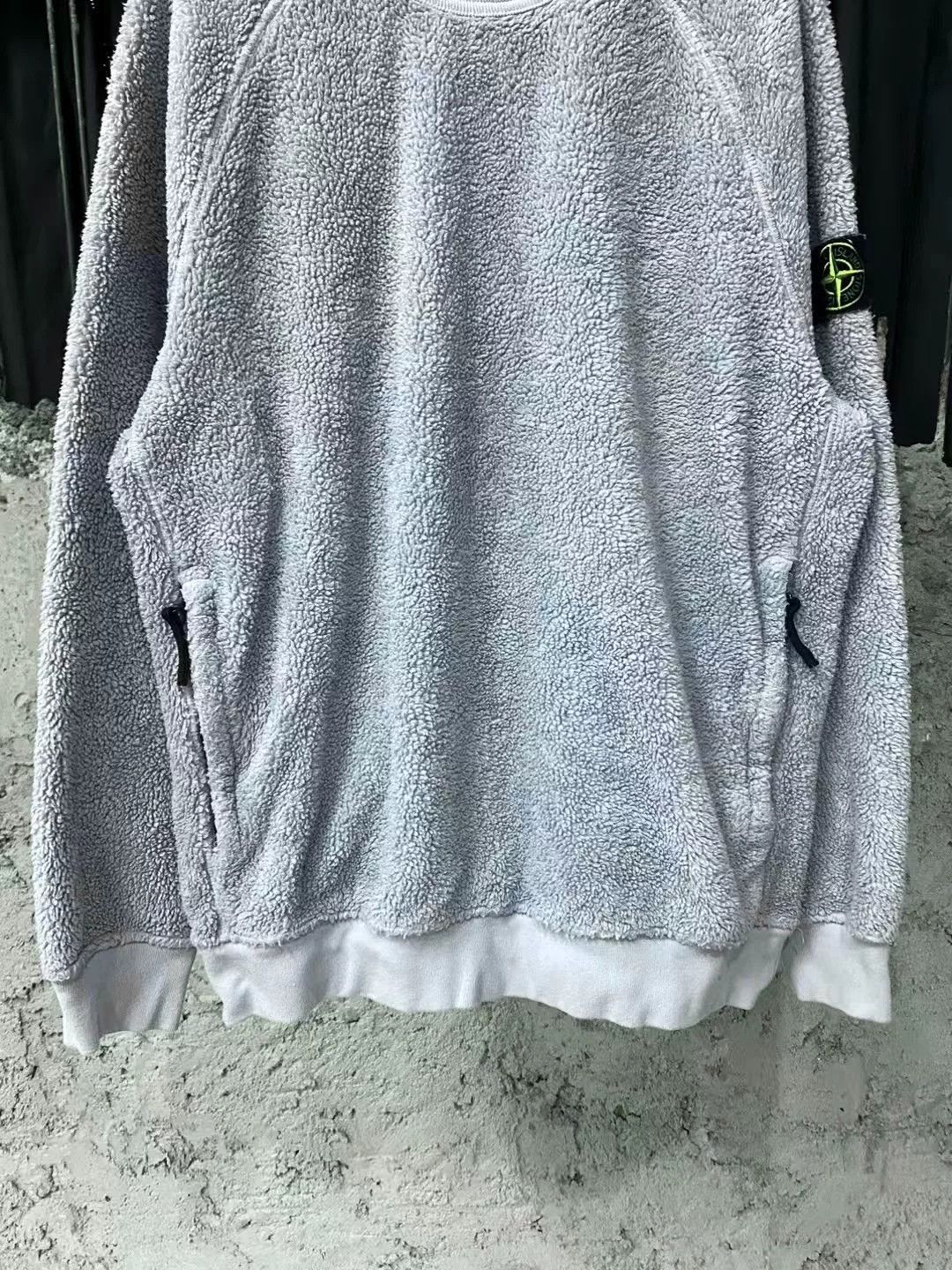 Stone Island Stone Island Haze Blue Teddy Sweatshirt Size US M / EU 48-50 / 2 - 4 Thumbnail