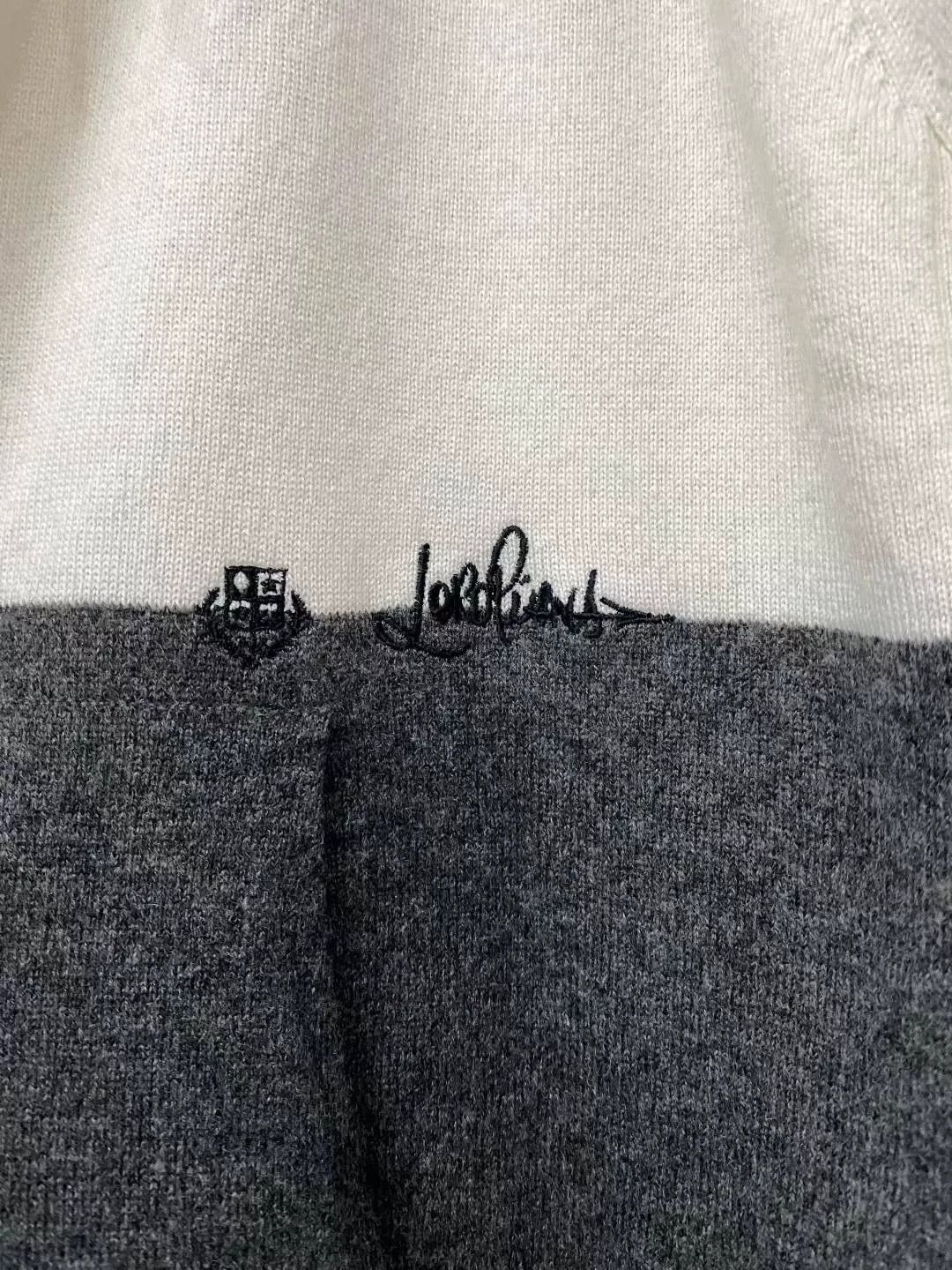 Hiroshi Fujiwara Loro Piana Gray White Cashmere Knit Hoodie Size US M / EU 48-50 / 2 - 5 Thumbnail