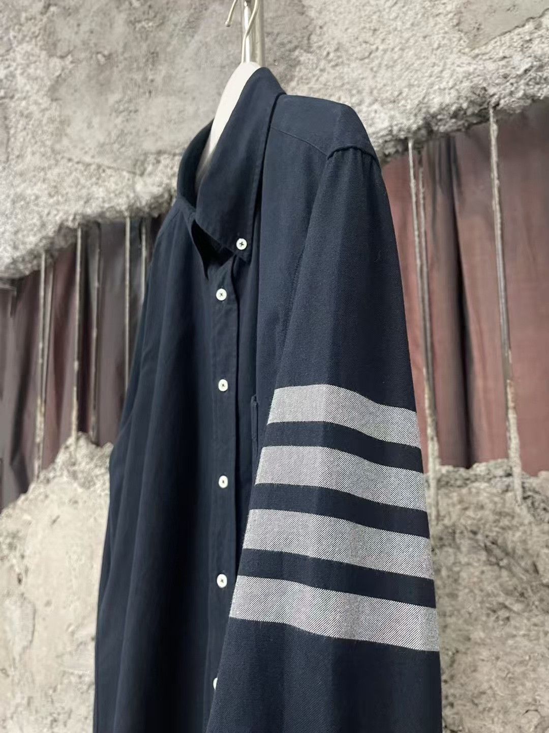 Thom Browne Thom Browne Striped Shirt Jacket Size US L / EU 52-54 / 3 - 5 Thumbnail
