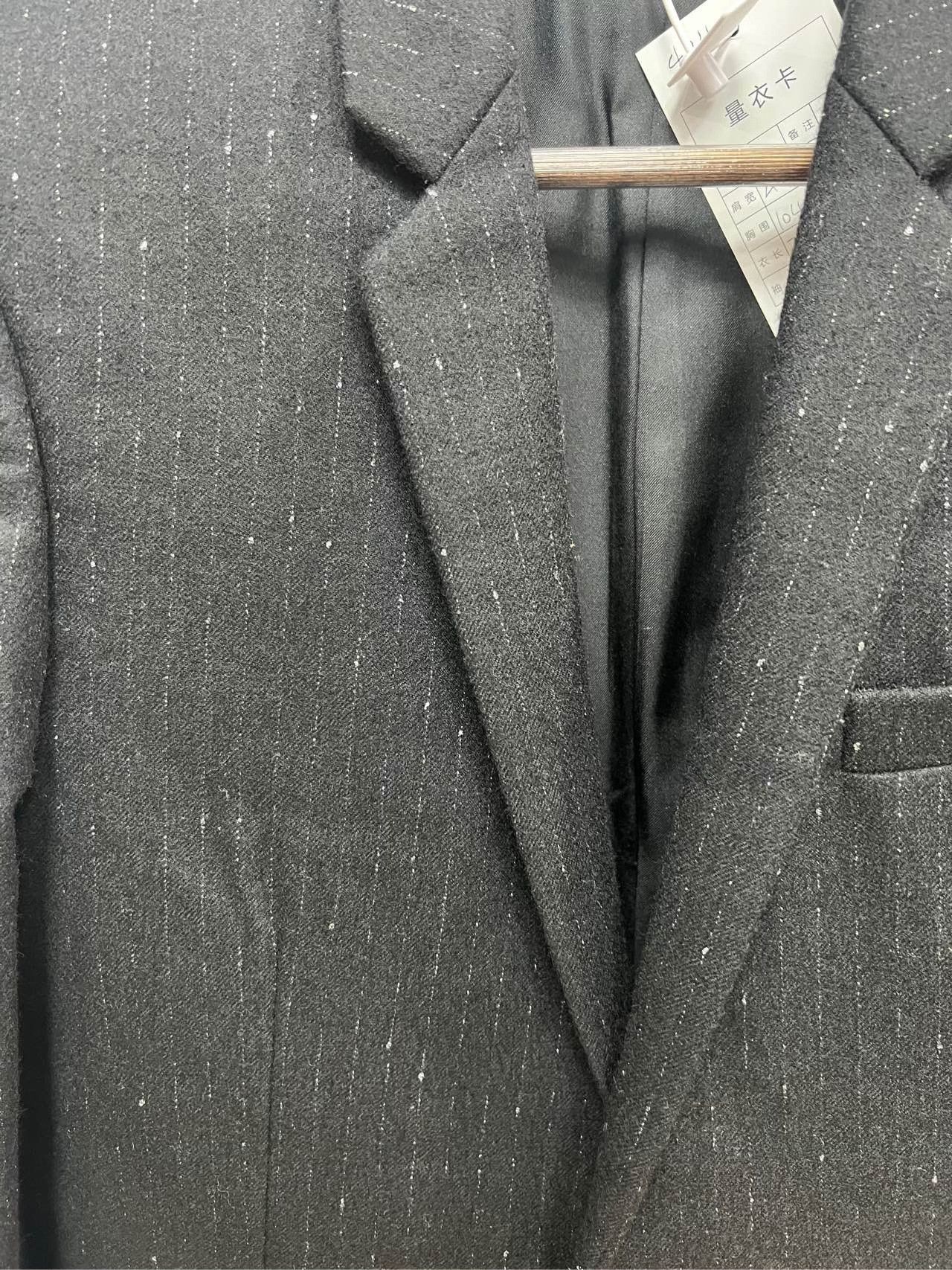 Saint Laurent Paris Saint Laurent Silver Stripe Suit Jacket Size US M / EU 48-50 / 2 - 3 Thumbnail