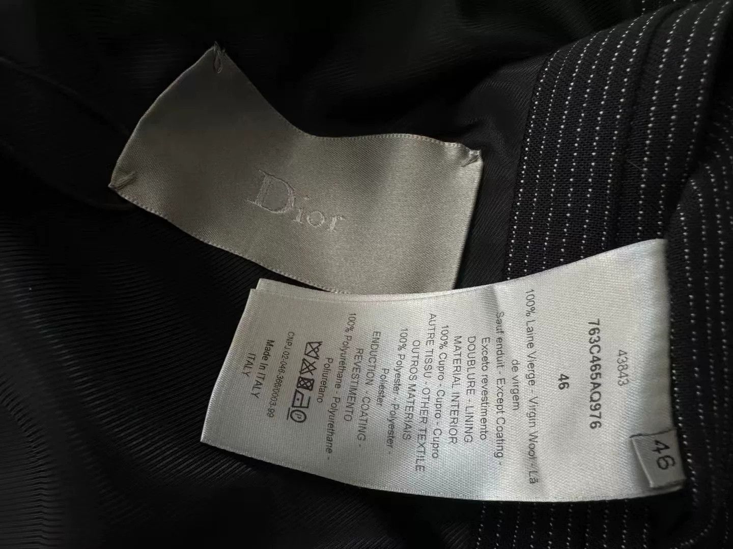 Dior Dior Homme Woven Stripe Zipper Jacket Size US S / EU 44-46 / 1 - 6 Thumbnail