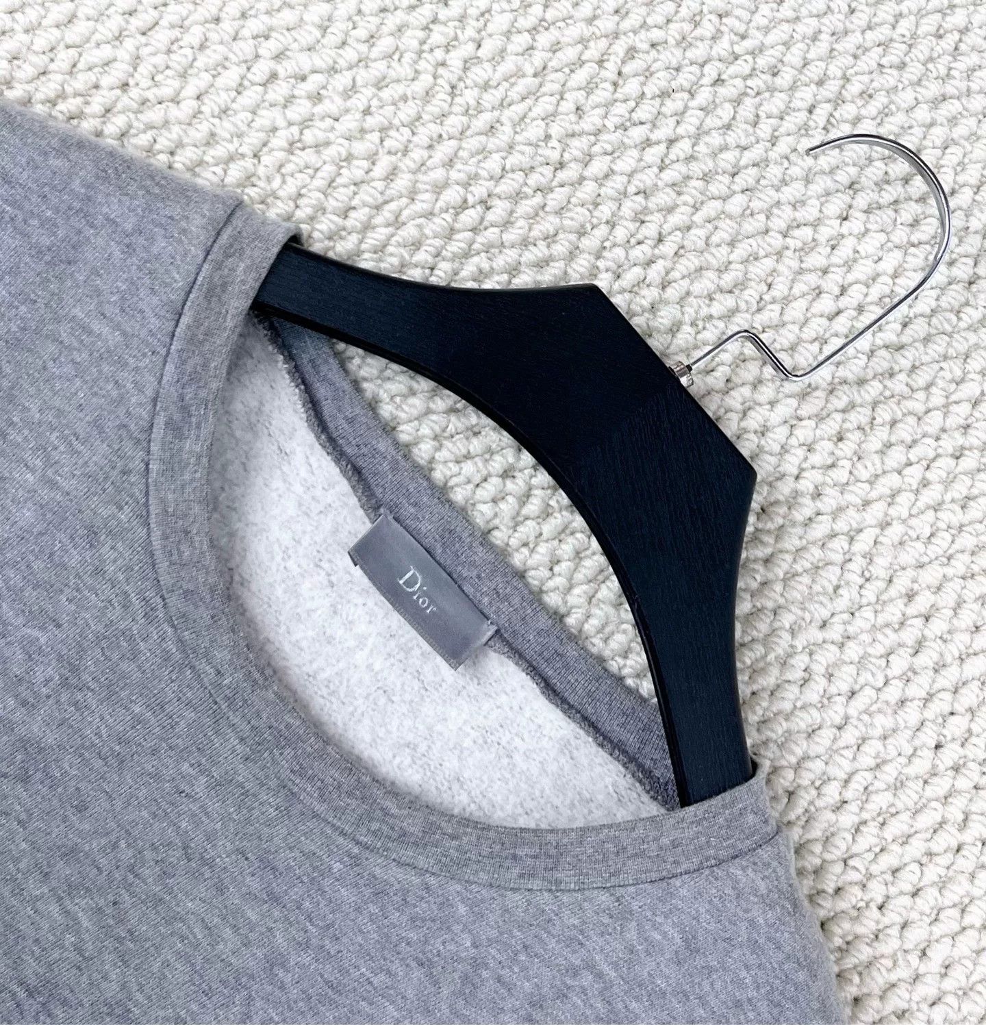 Dior Dior Gray Embroidered Camellia Logo Sweatshirt Size M / US 6-8 / IT 42-44 - 3 Thumbnail